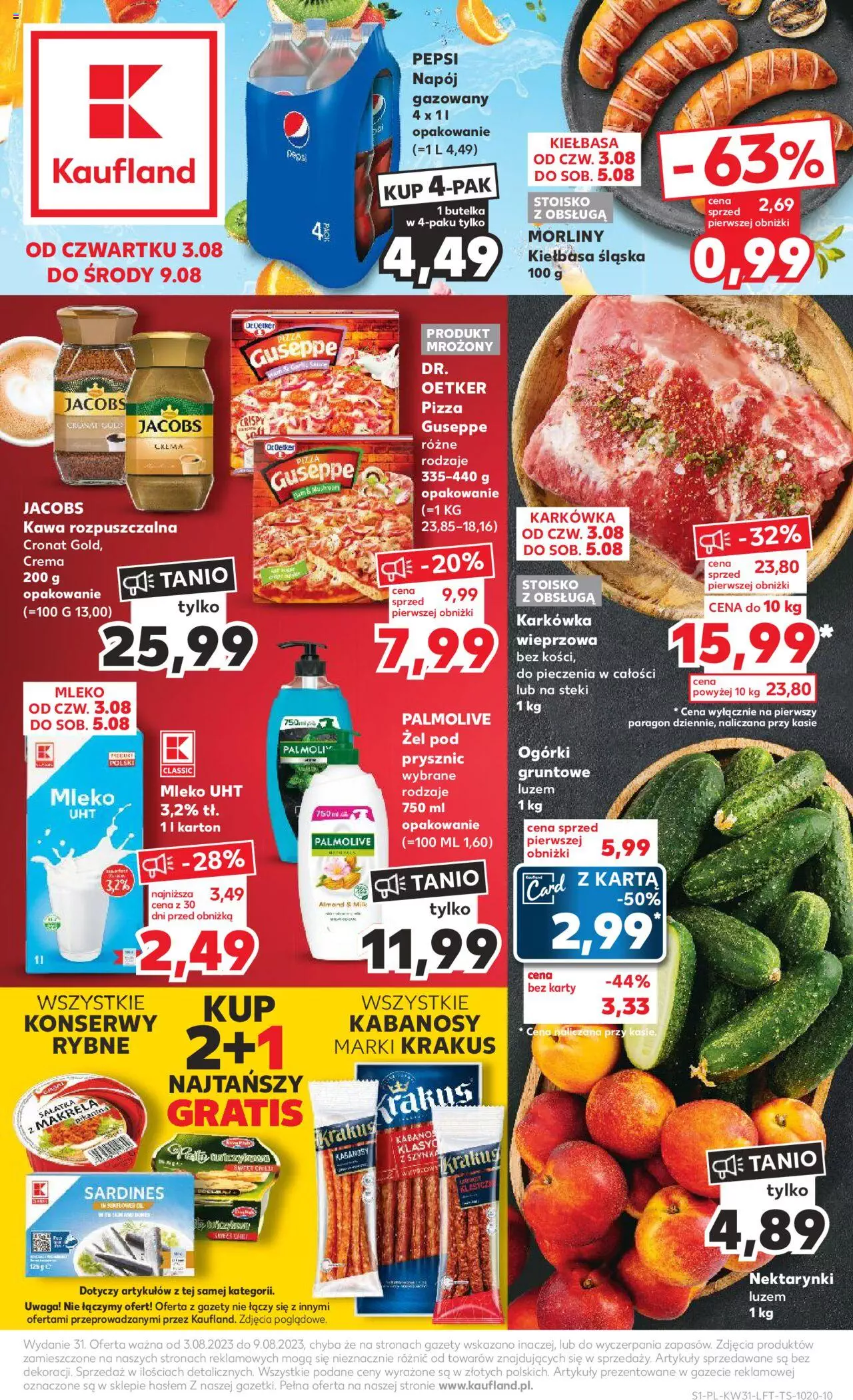 KAUFLAND gazetka ważna od 03.08.2023 do 09.08.2023 strona 1