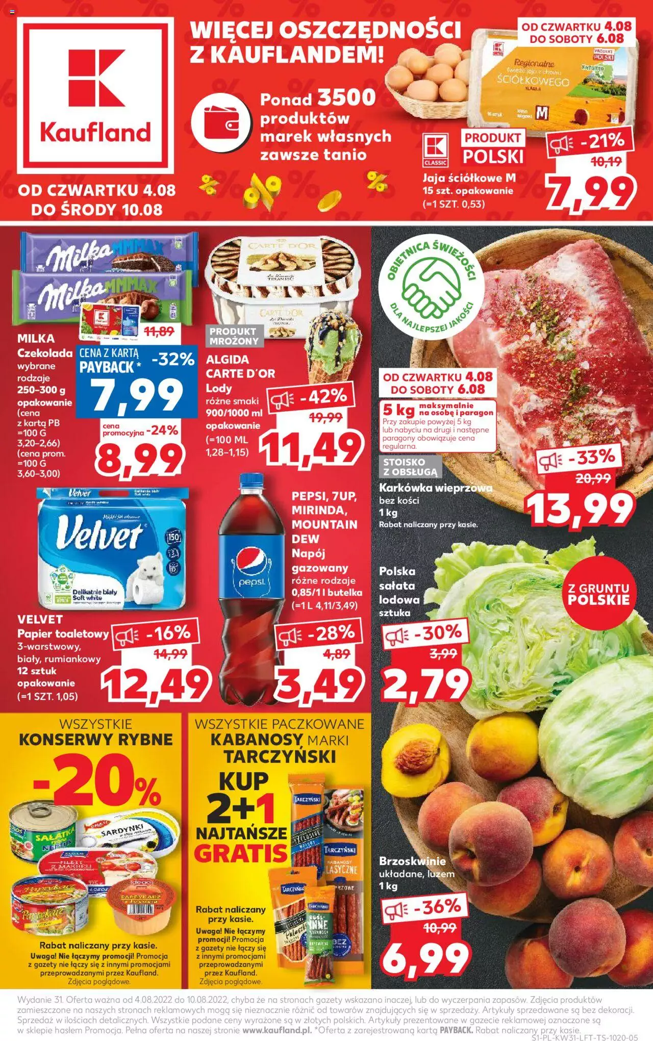 Kaufland gazetka ważna od 04.08.2022 do 10.08.2022 strona 1