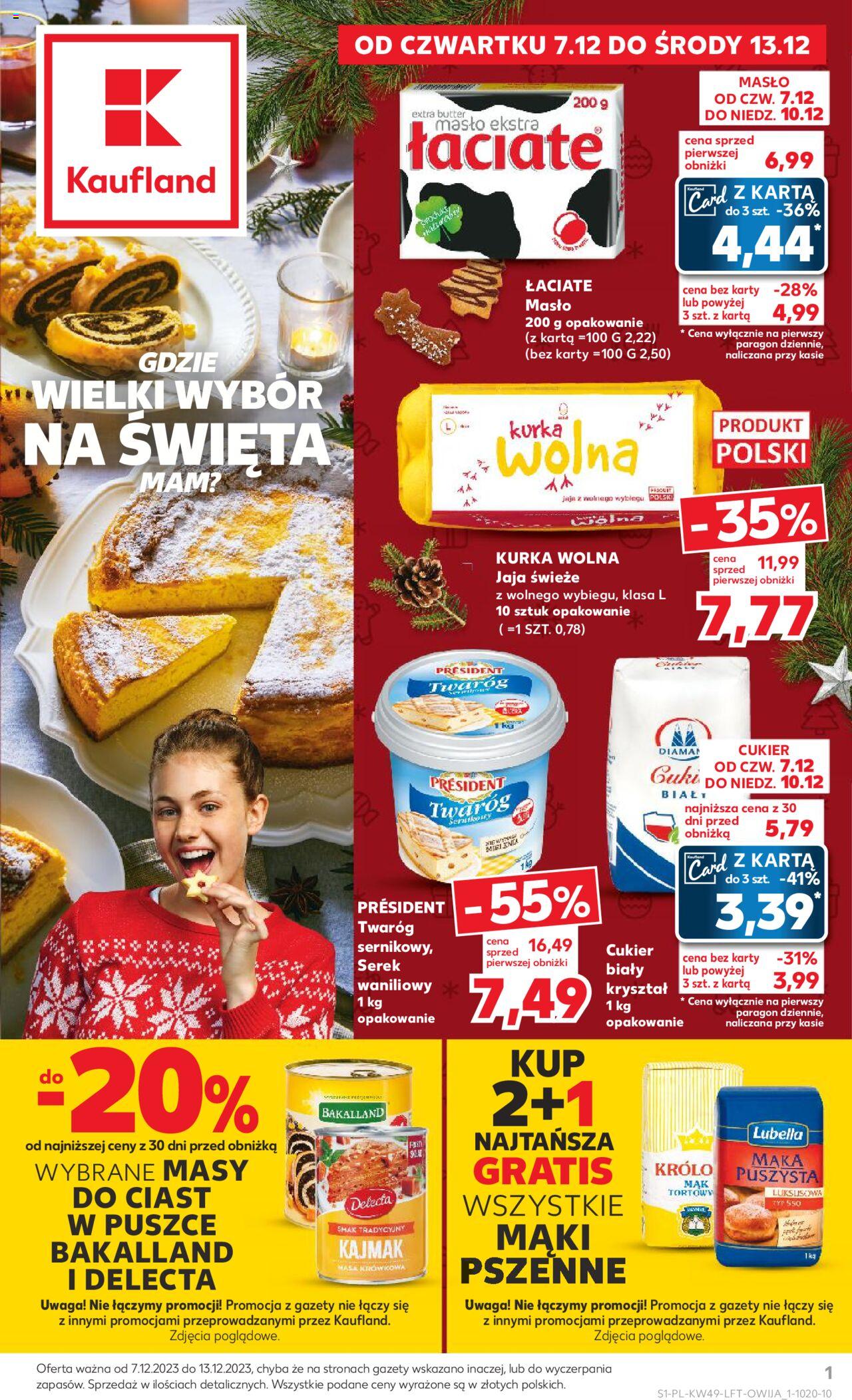 Kaufland gazetka ważna od 07.12.2023 do 13.12.2023 strona 1
