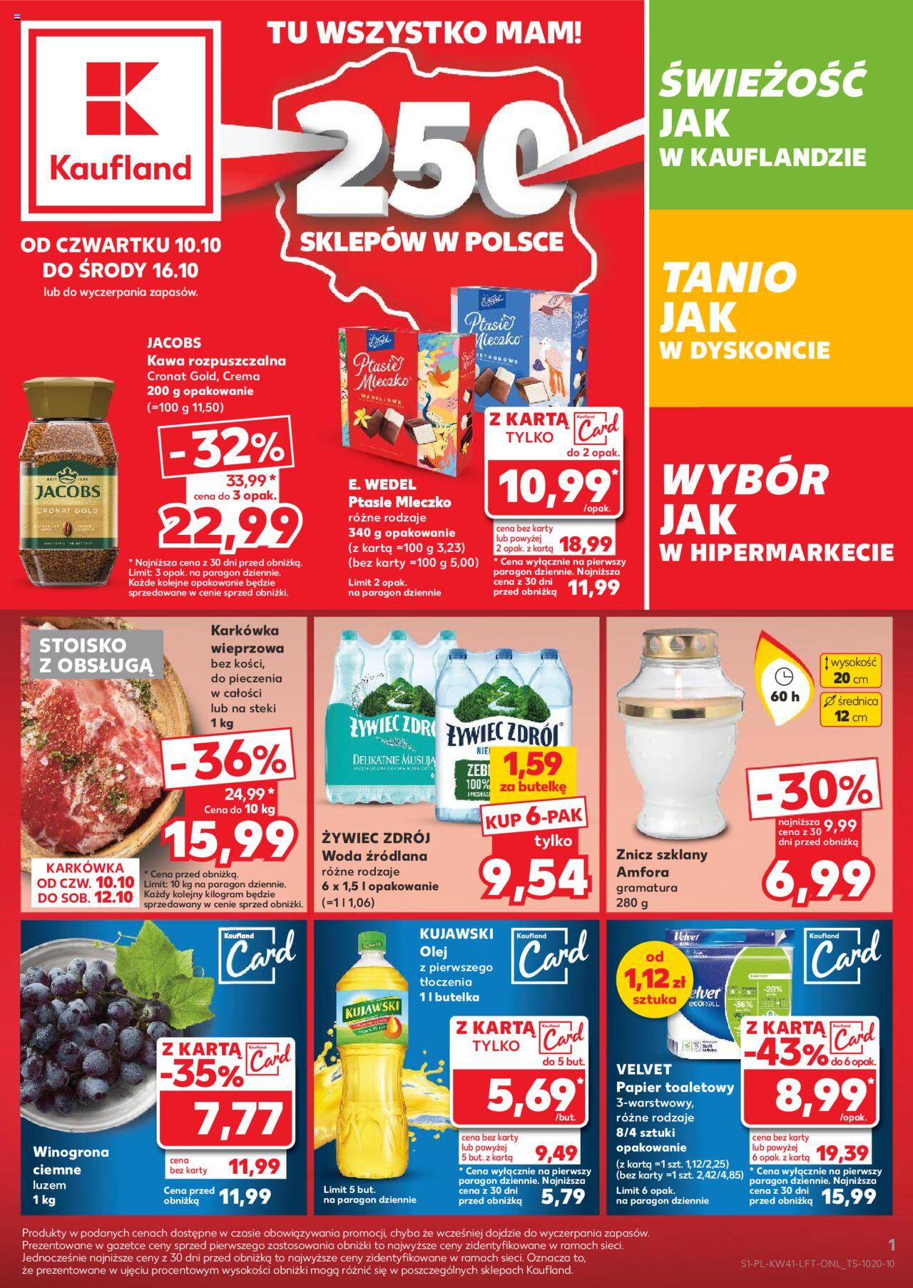 KAUFLAND gazetka ważna od 10.10.2024 do 16.10.2024 strona 1