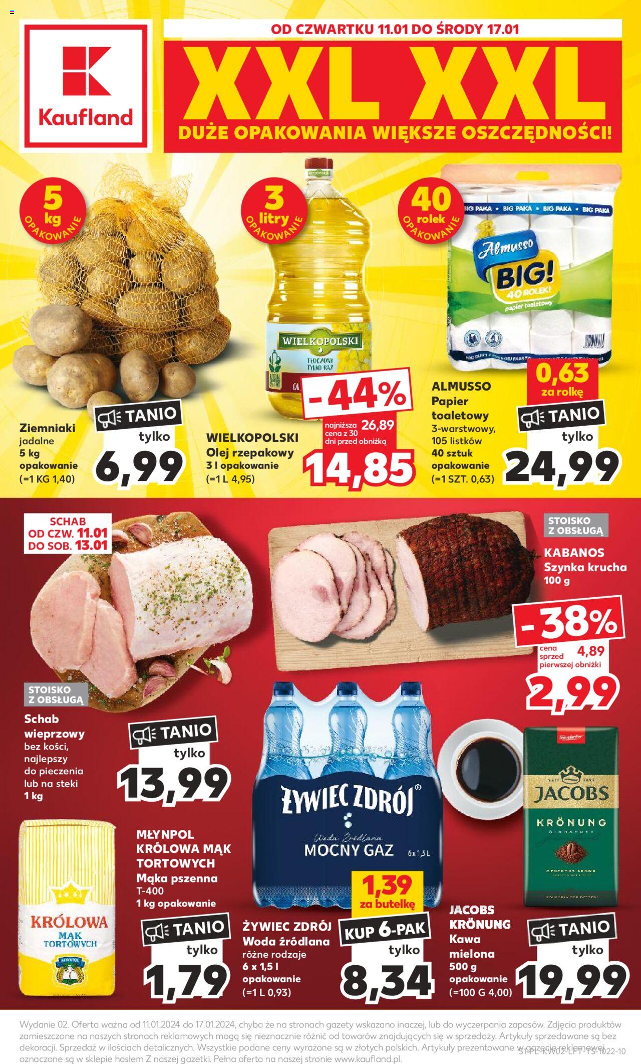 KAUFLAND gazetka ważna od 11.01.2024 do 17.01.2024 strona 1