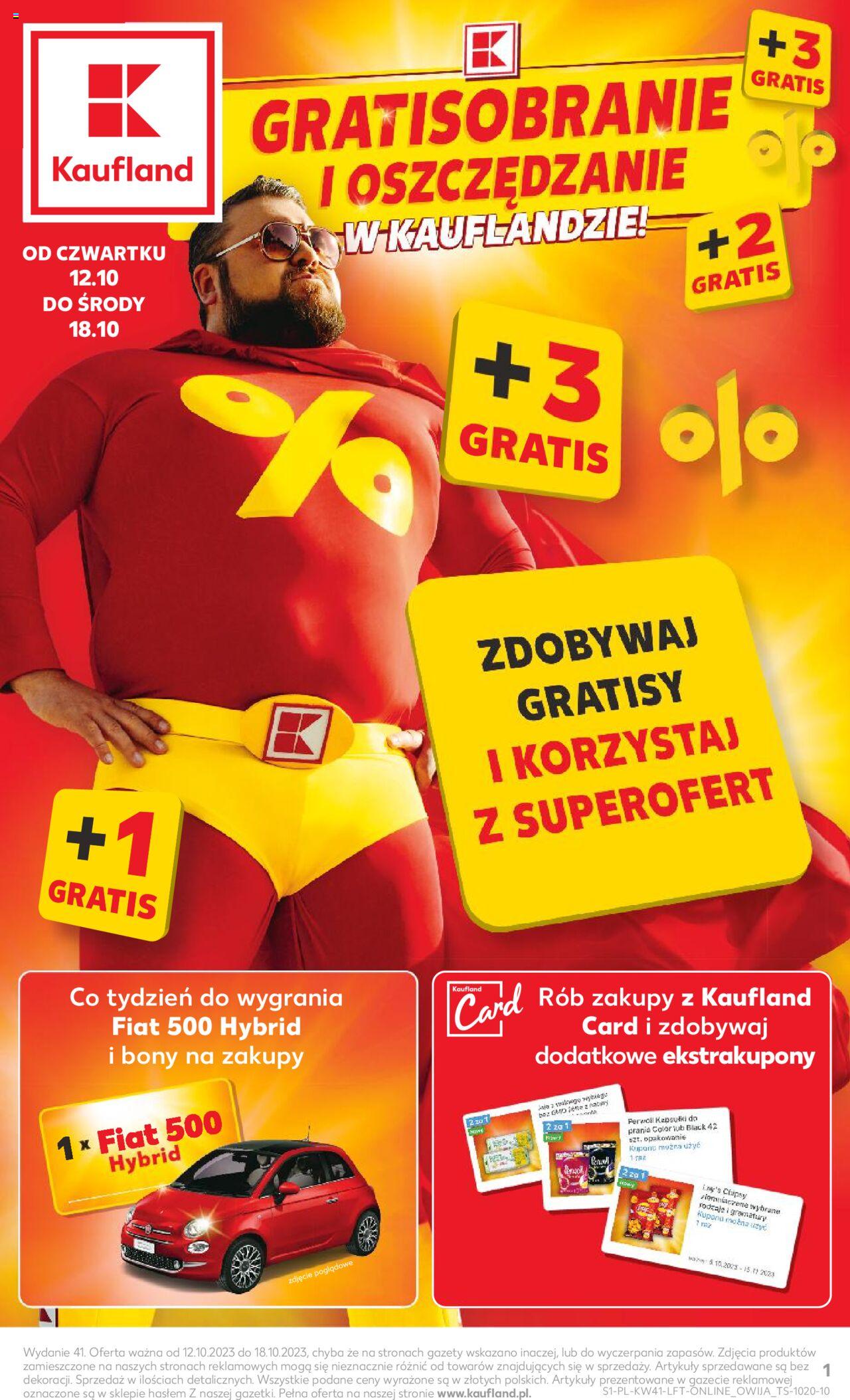 KAUFLAND gazetka ważna od 12.10.2023 do 18.10.2023 strona 1