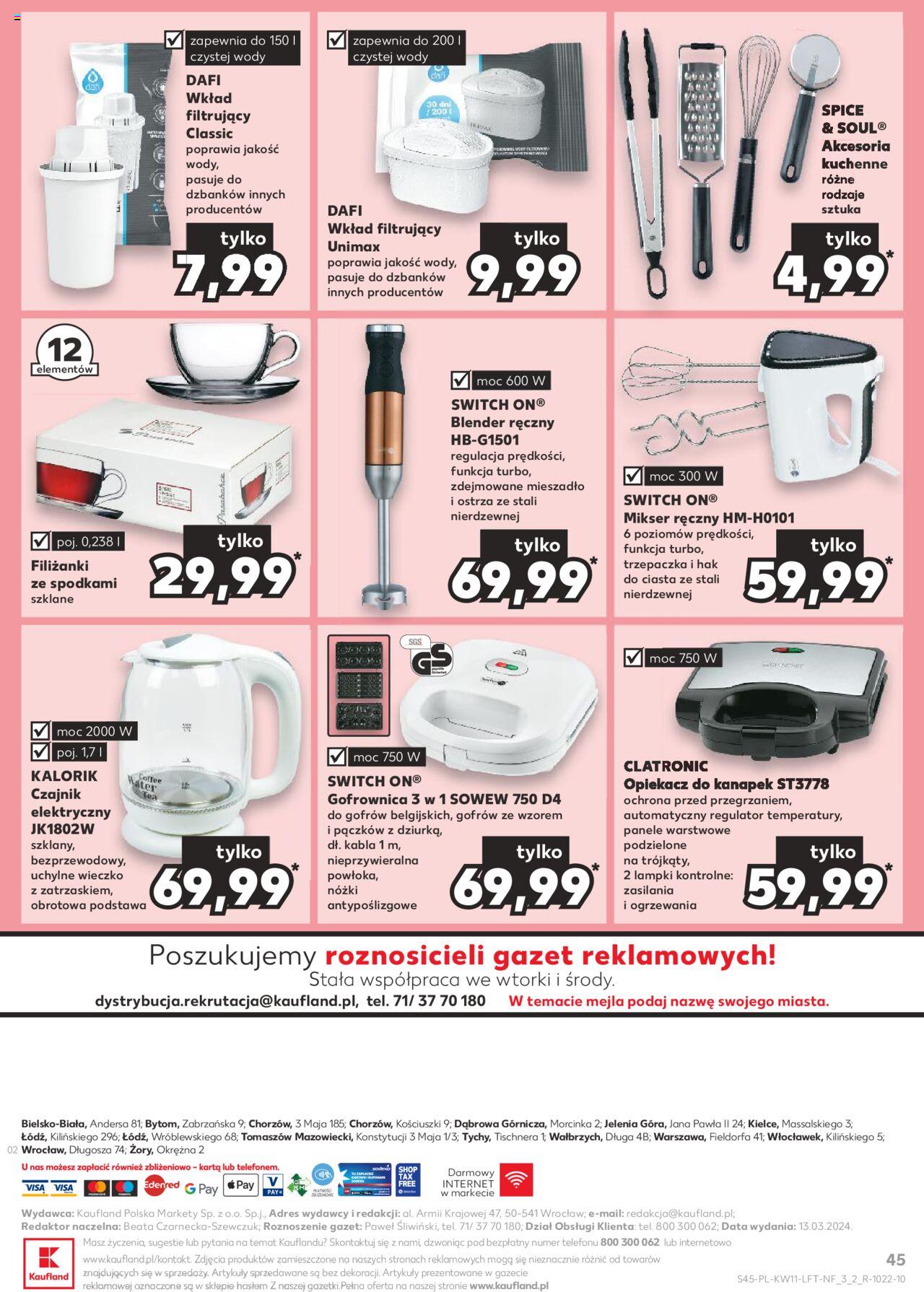 KAUFLAND gazetka ważna od 14.03.2024 do 20.03.2024 strona 45