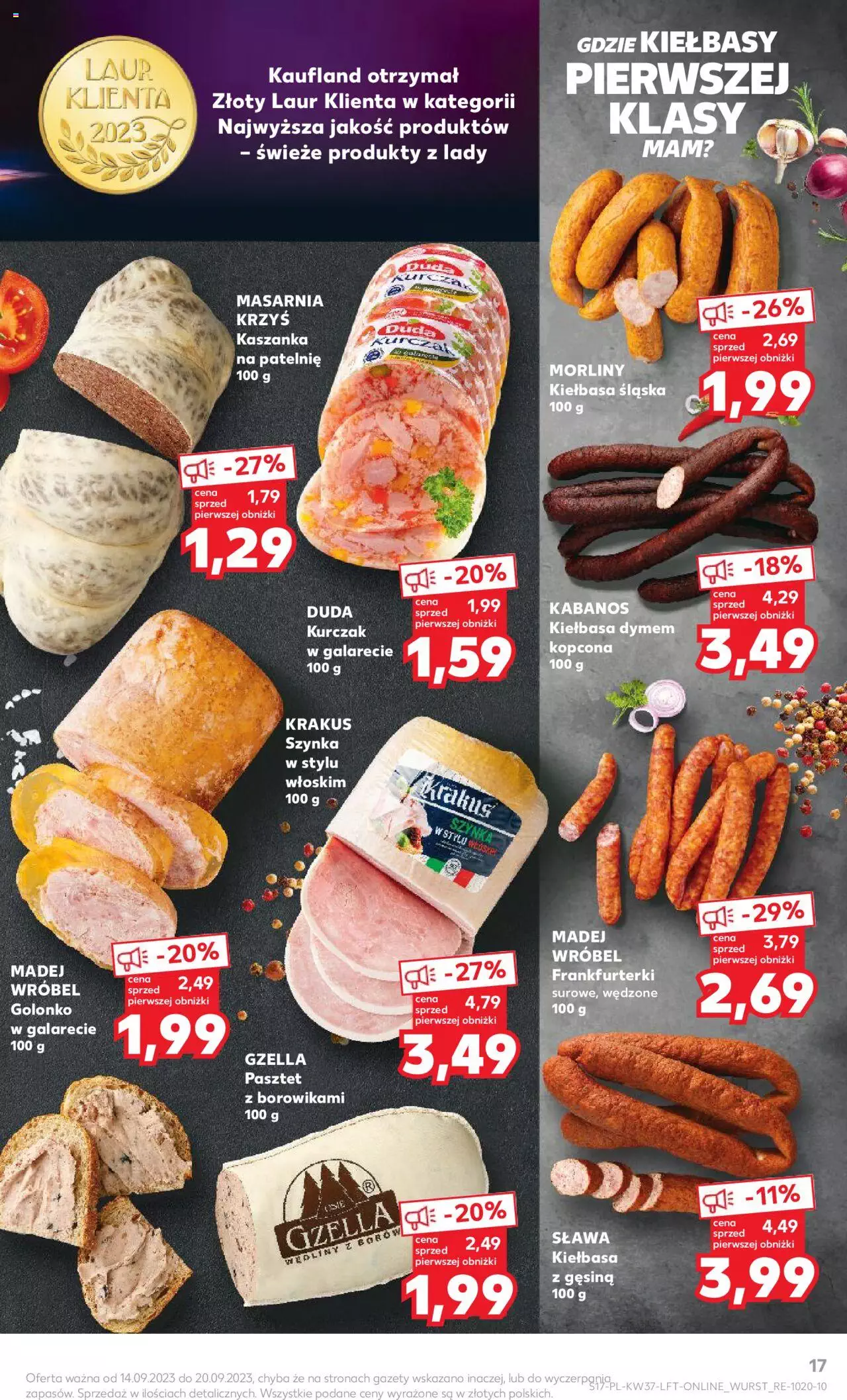 KAUFLAND gazetka ważna od 14.09.2023 do 20.09.2023 strona 17