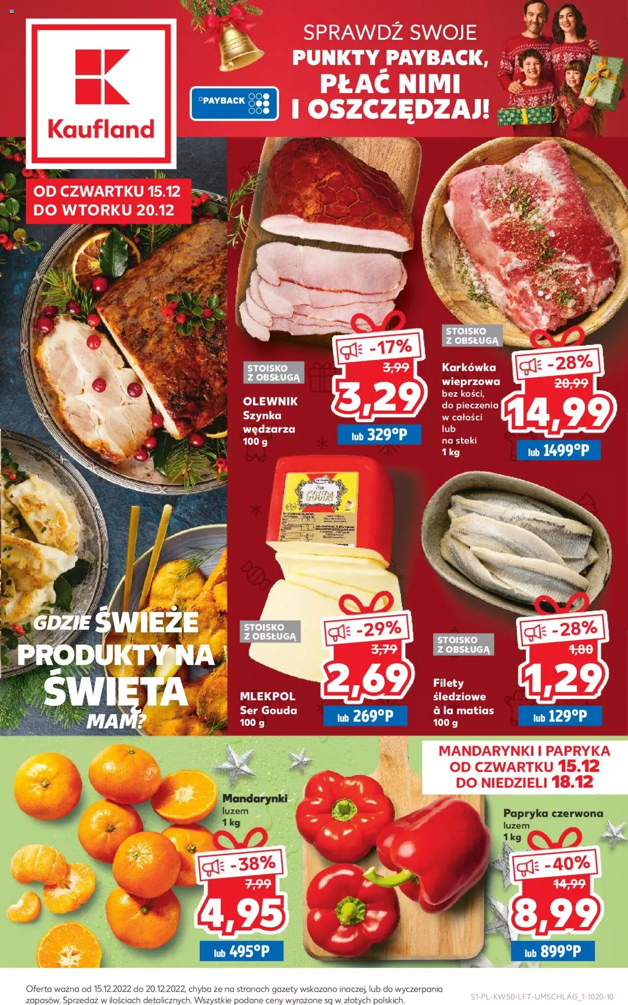 KAUFLAND gazetka ważna od 15.12.2022 do 20.12.2022 strona 1