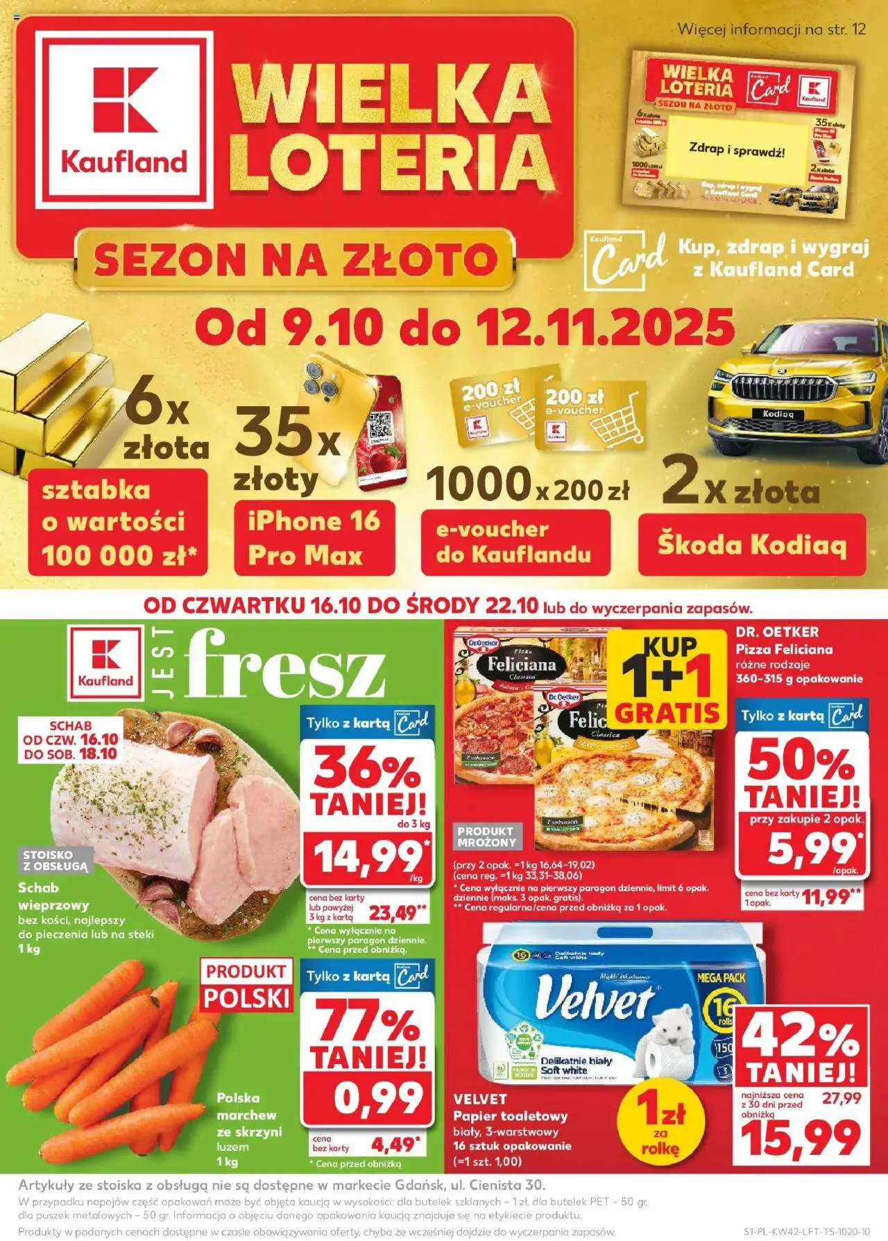 KAUFLAND gazetka  ważna od 16.10.2025 do 22.10.2025 strona 1