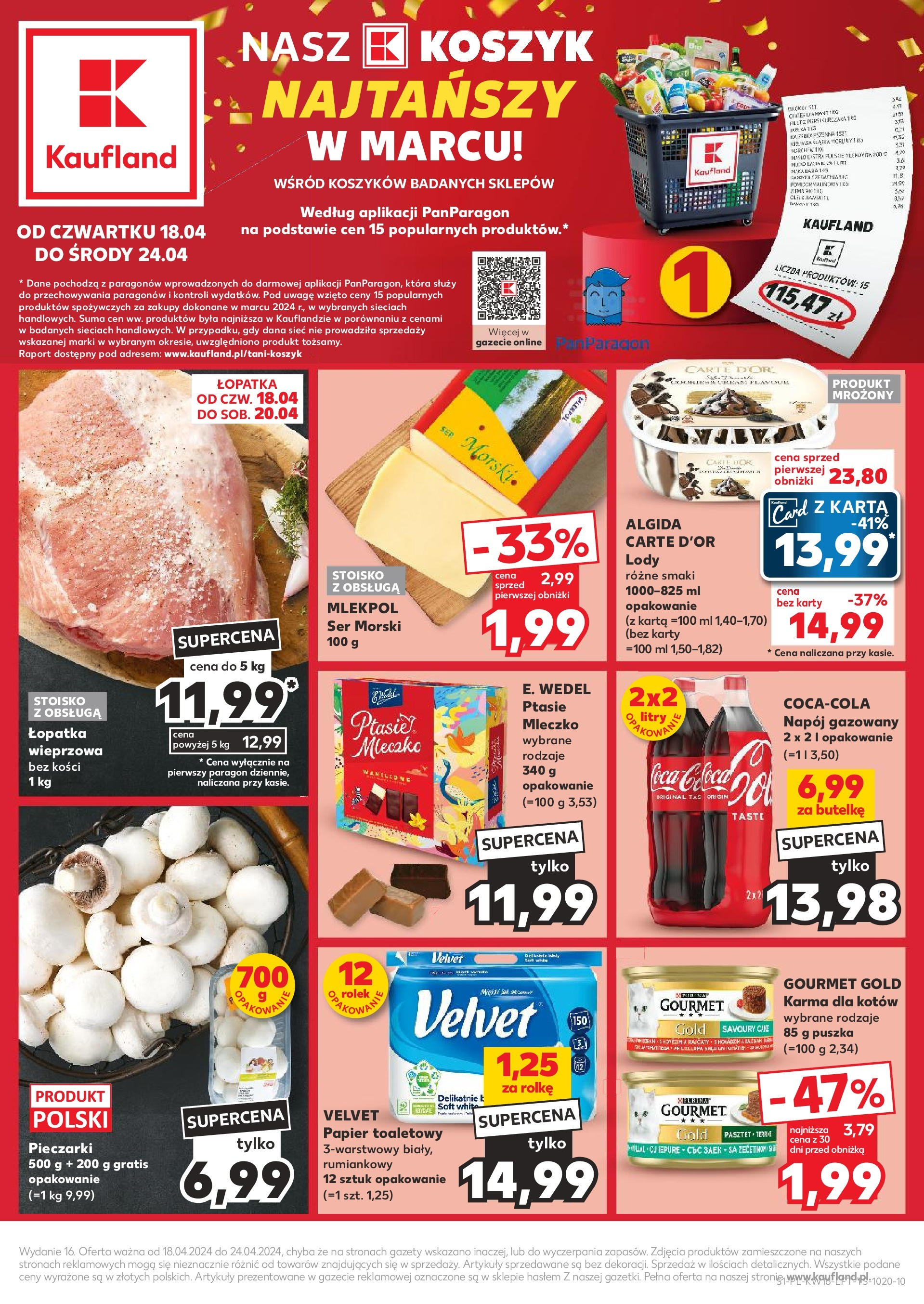 KAUFLAND gazetka ważna od 18.04.2024 do 24.04.2024 strona 1