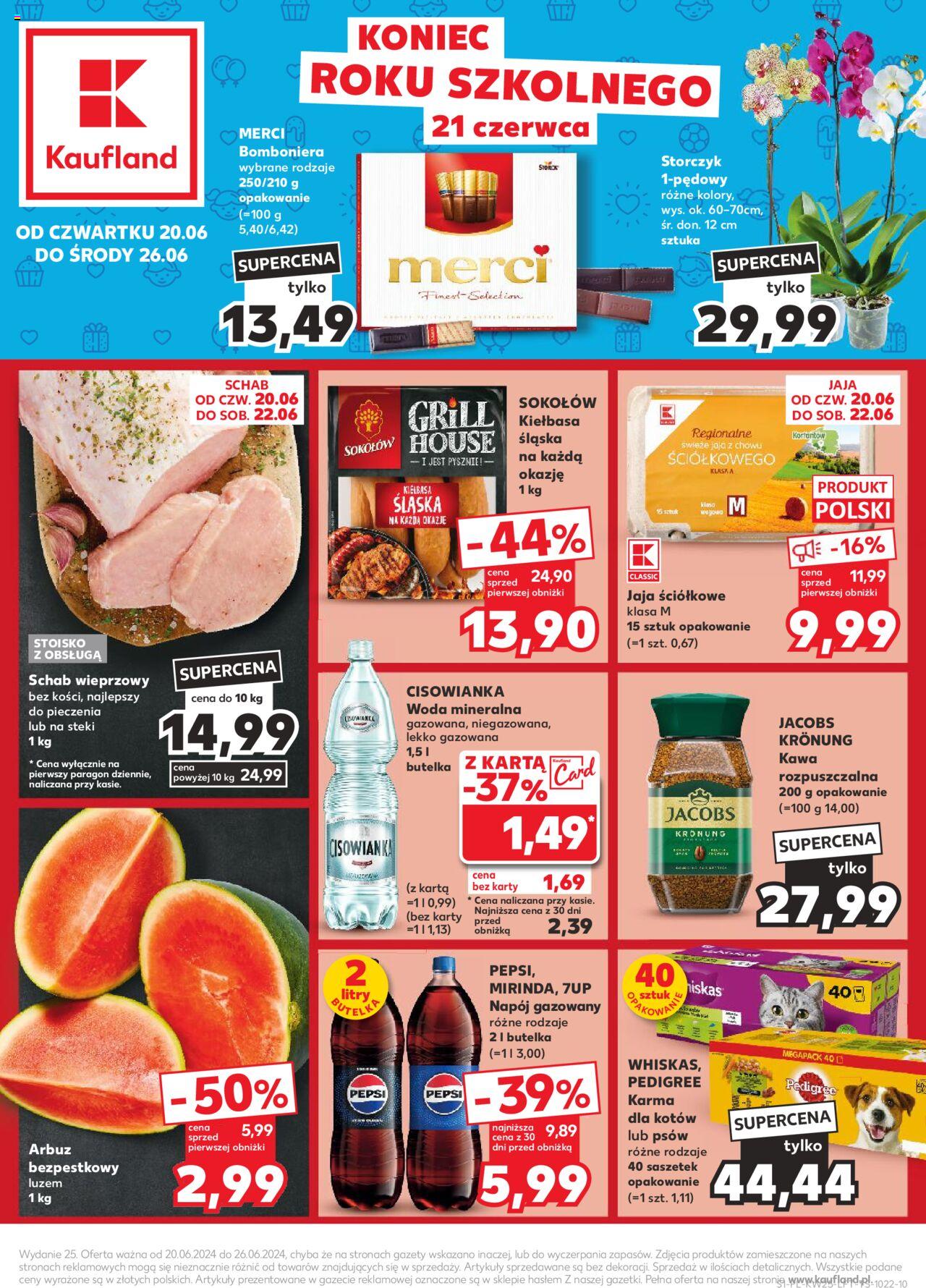KAUFLAND gazetka ważna od 20.06.2024 do 26.06.2024 strona 1