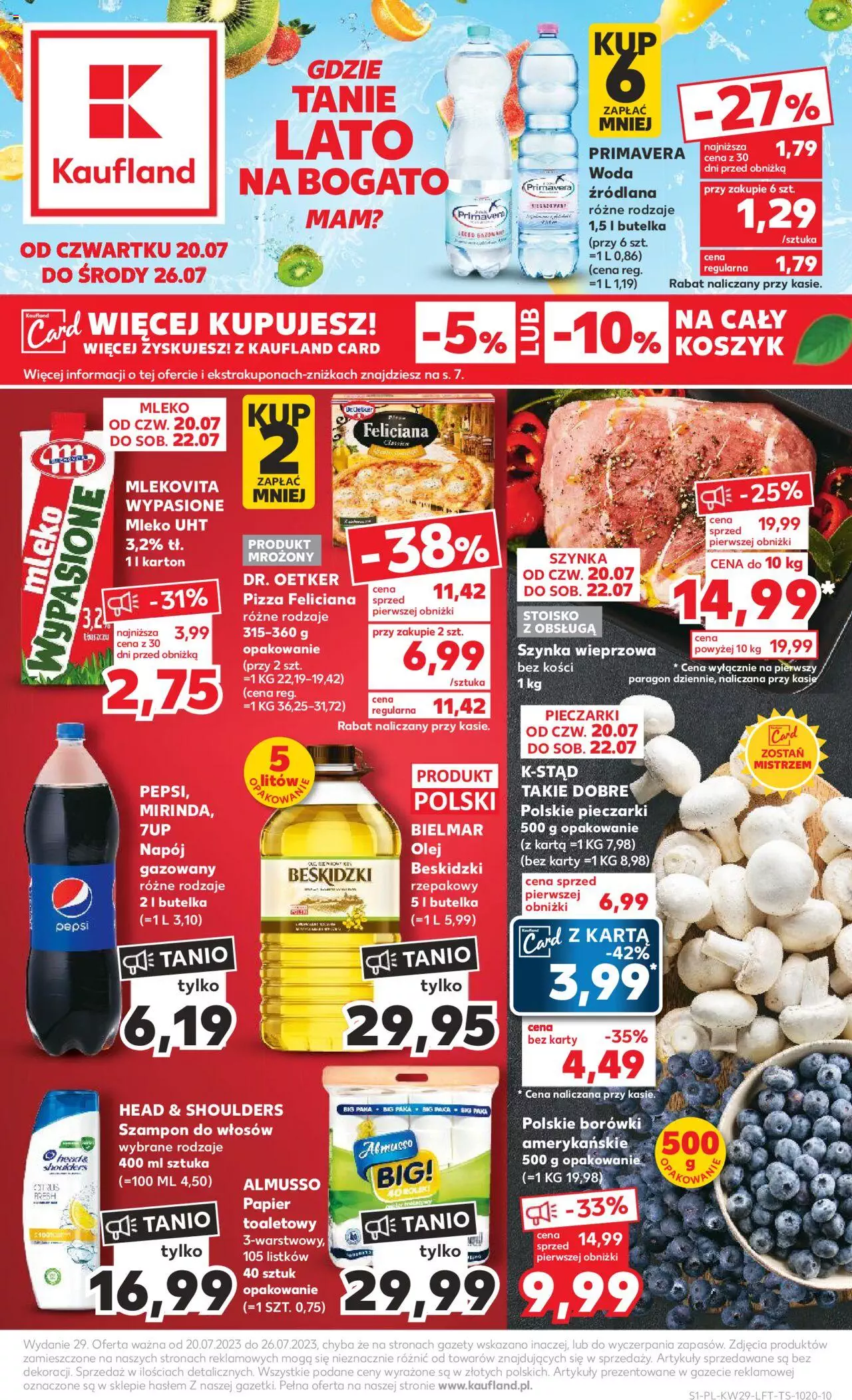 KAUFLAND gazetka ważna od 20.07.2023 do 26.07.2023 strona 1