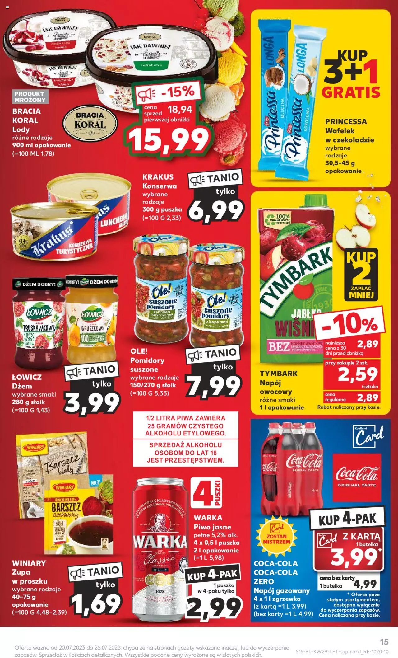 KAUFLAND gazetka ważna od 20.07.2023 do 26.07.2023 strona 15