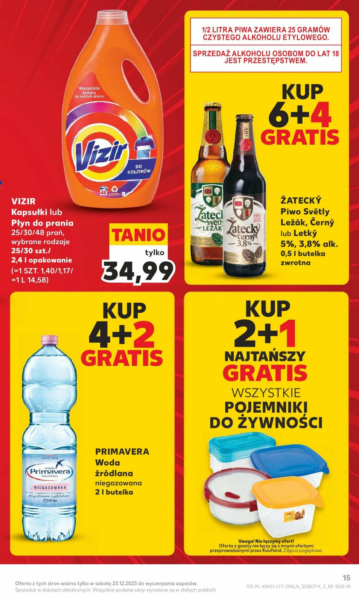 Kaufland gazetka ważna od 20.12.2023 do 23.12.2023 strona 15