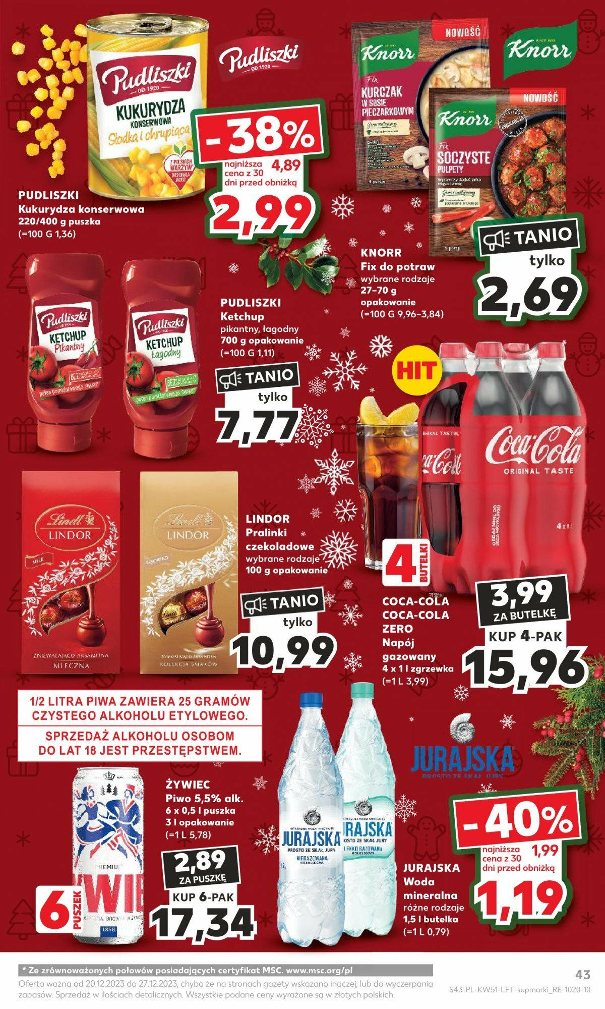Kaufland gazetka ważna od 20.12.2023 do 23.12.2023 strona 43