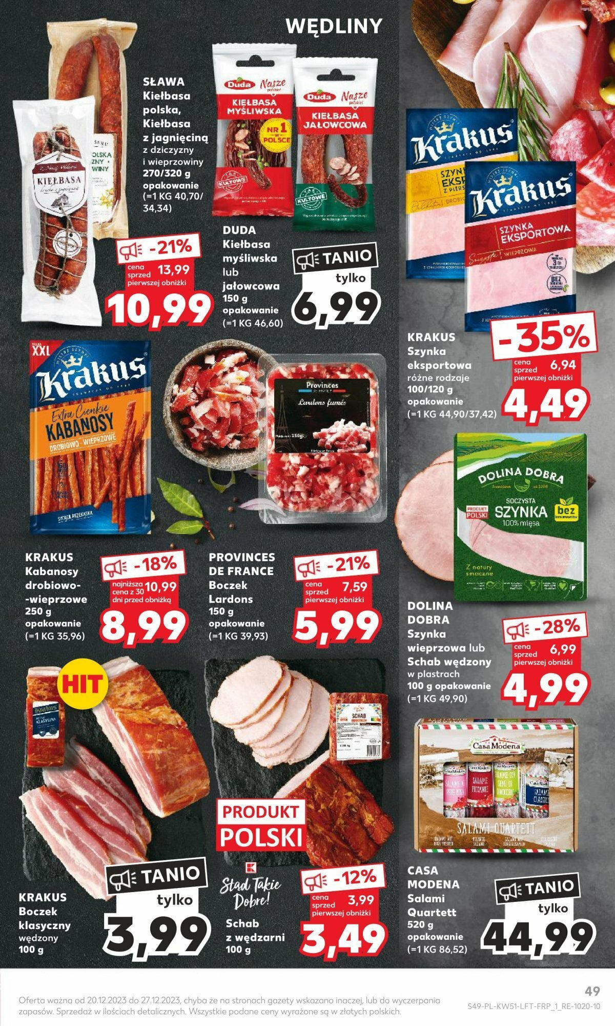 Kaufland gazetka ważna od 20.12.2023 do 23.12.2023 strona 49
