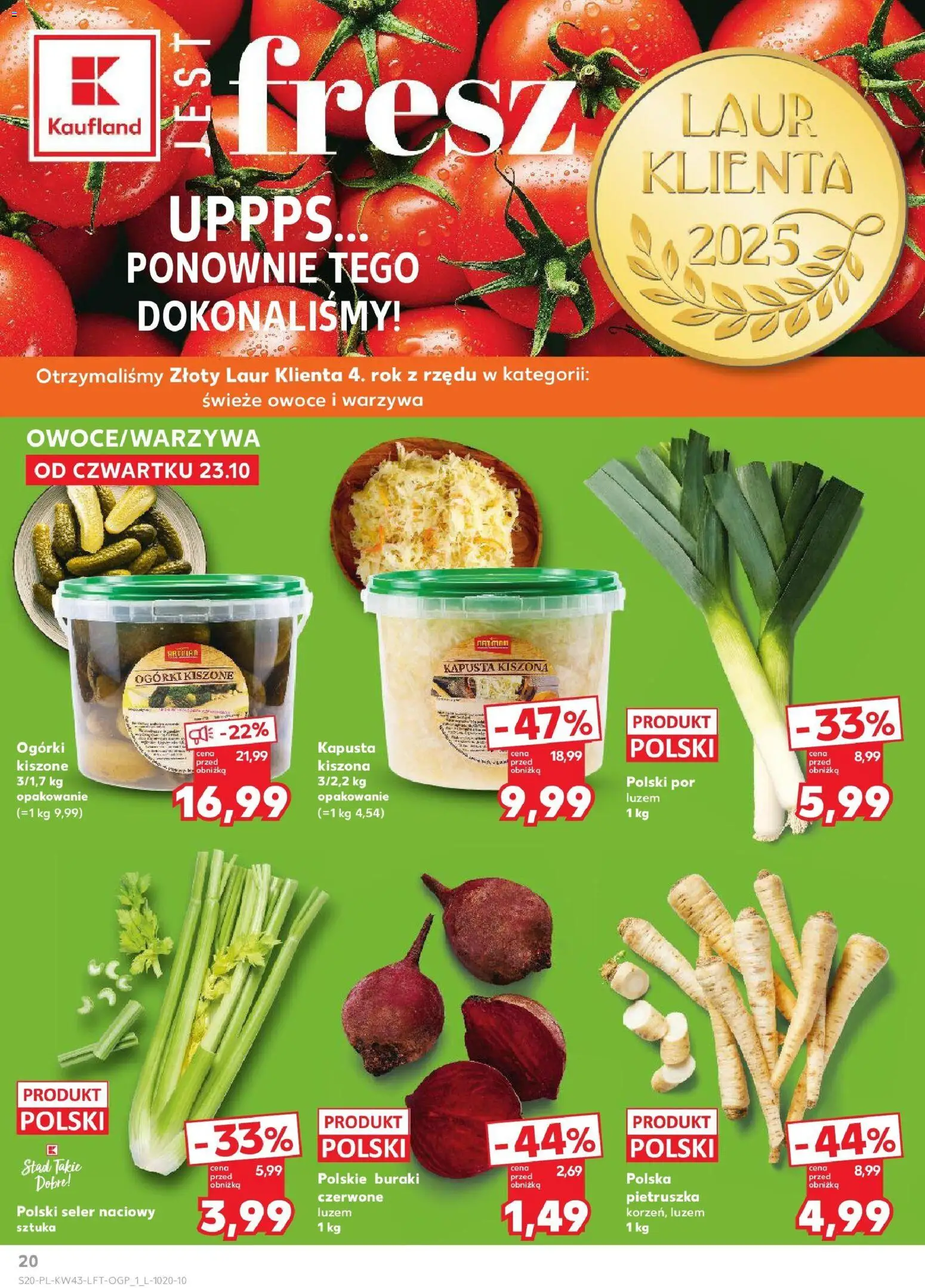 Kaufland gazetka ważna od 23.10.2025 do 28.10.2025 strona 20