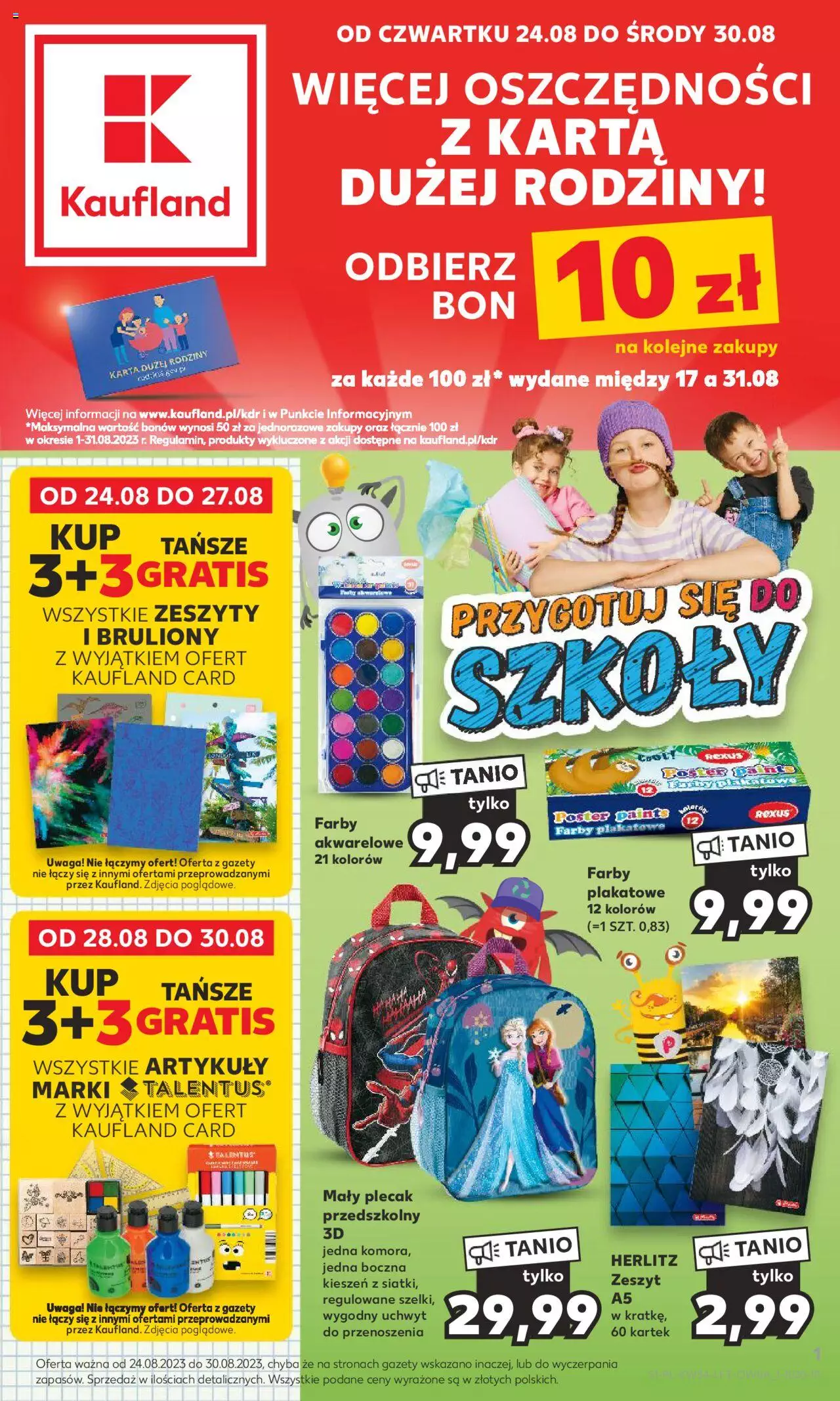 KAUFLAND gazetka ważna od 24.08.2023 do 30.08.2023 strona 1