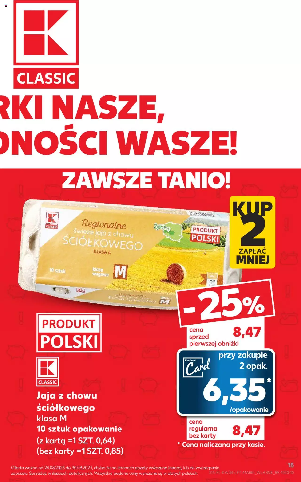 KAUFLAND gazetka ważna od 24.08.2023 do 30.08.2023 strona 15