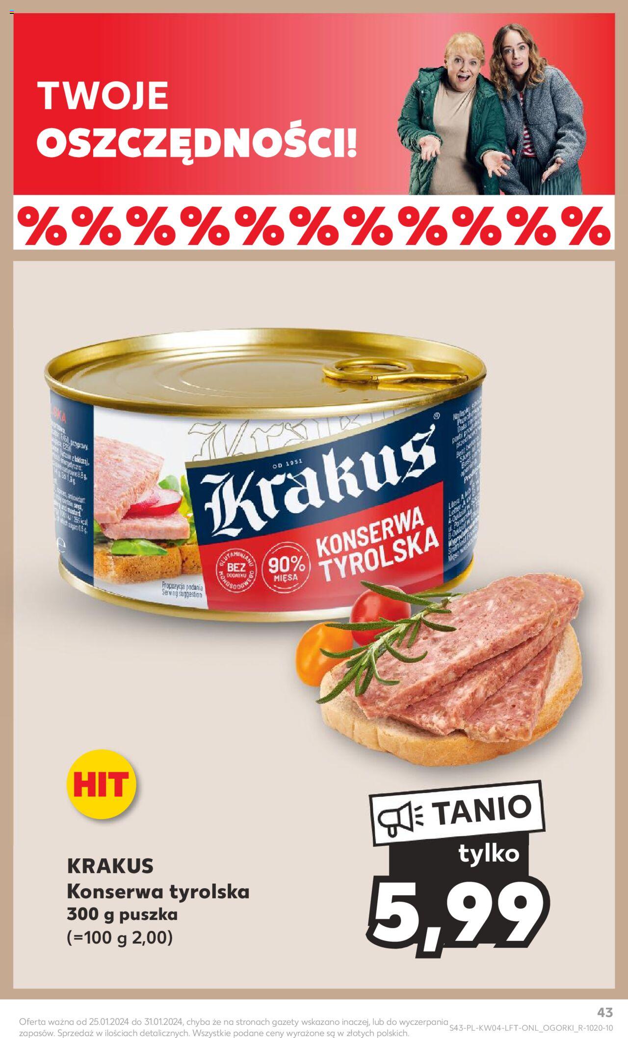 KAUFLAND gazetka ważna od 25.01.2024 do 31.01.2024 strona 43
