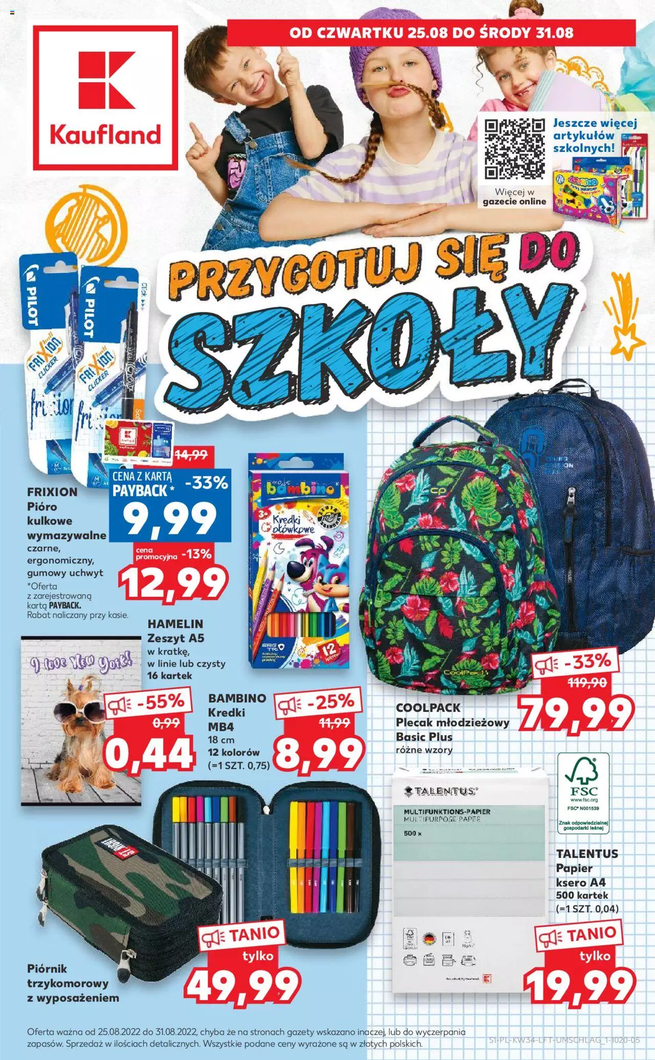 Kaufland gazetka ważna od 25.08.2022 do 31.08.2022 strona 1