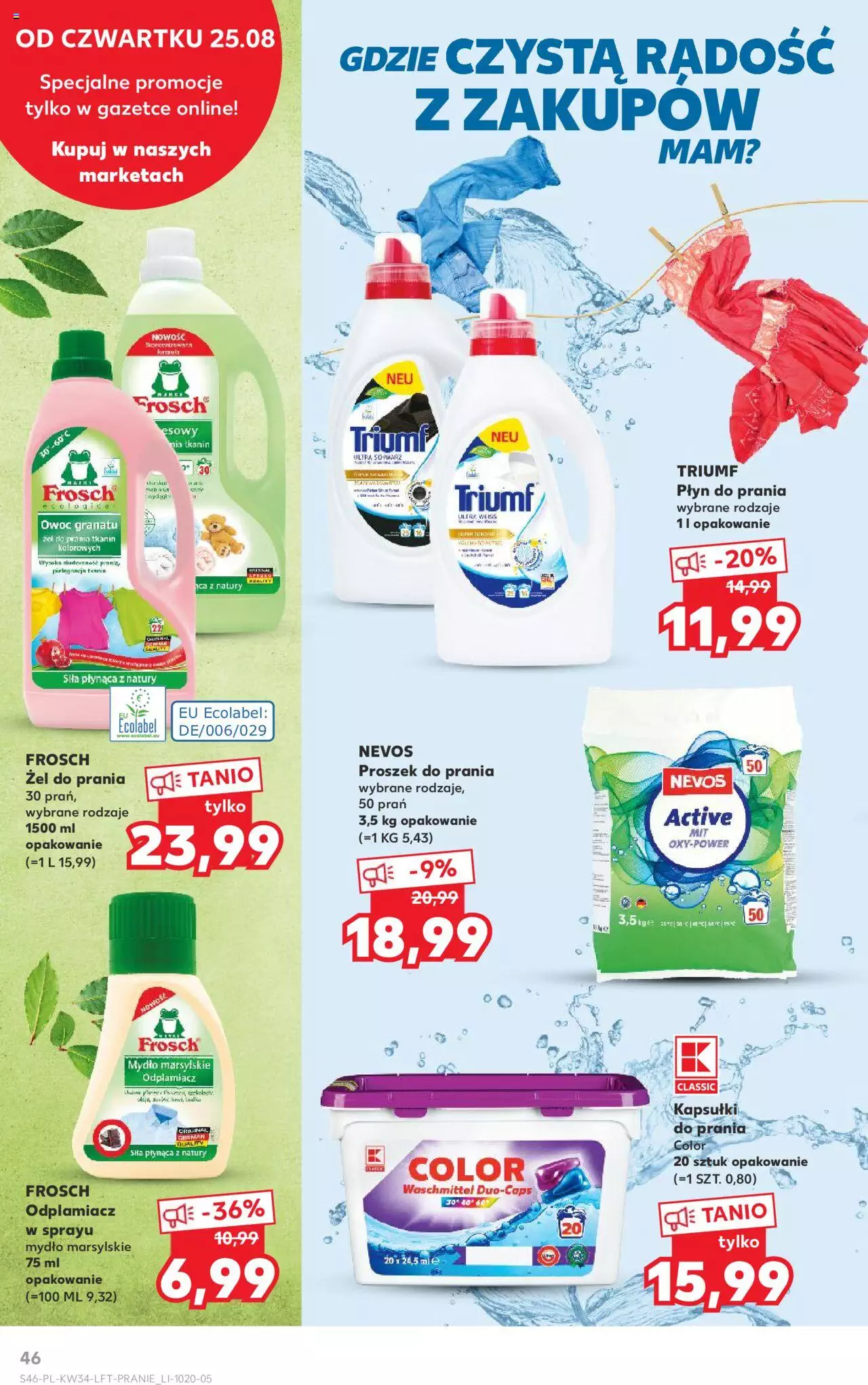Kaufland gazetka ważna od 25.08.2022 do 31.08.2022 strona 46
