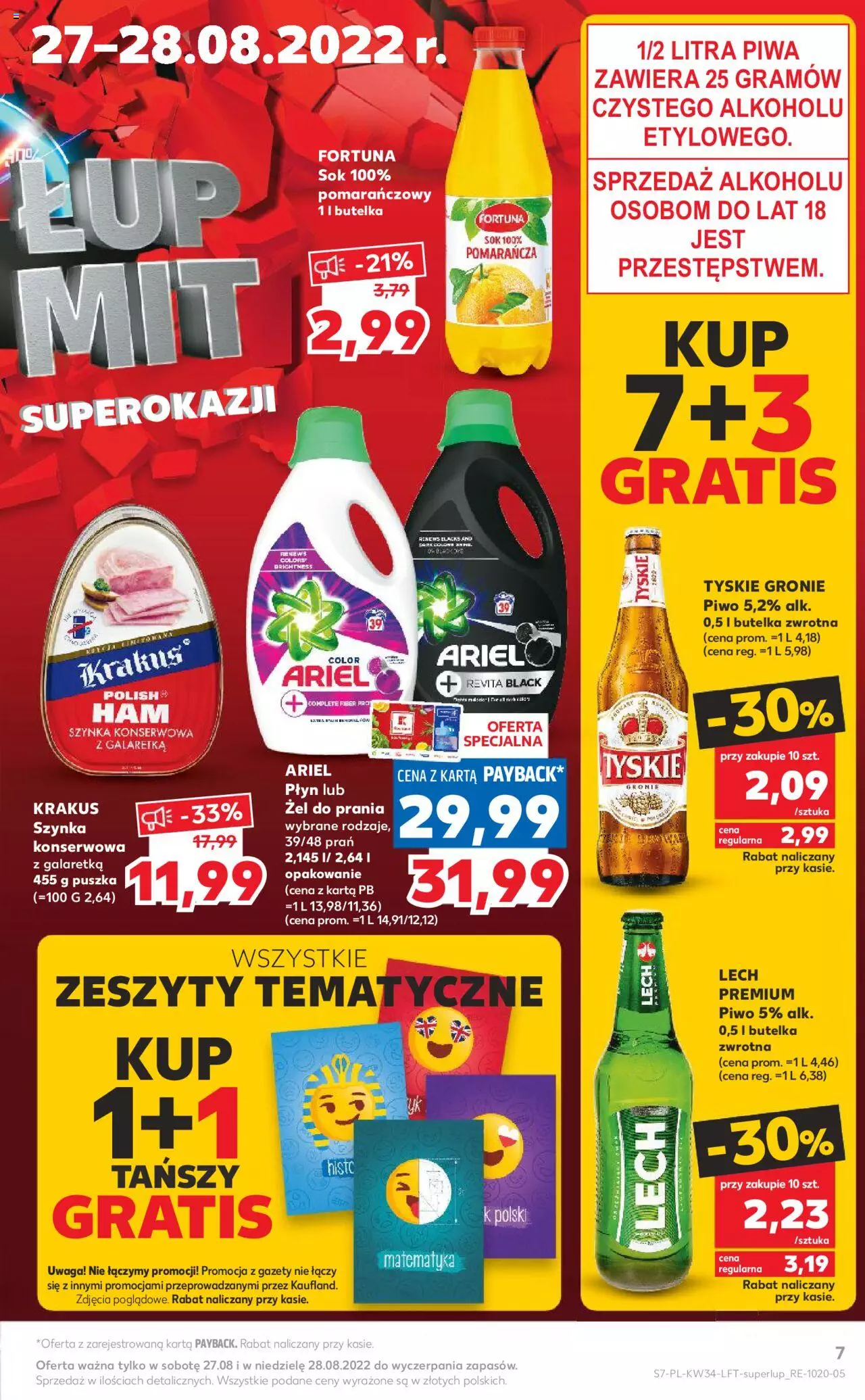 Kaufland gazetka ważna od 25.08.2022 do 31.08.2022 strona 7