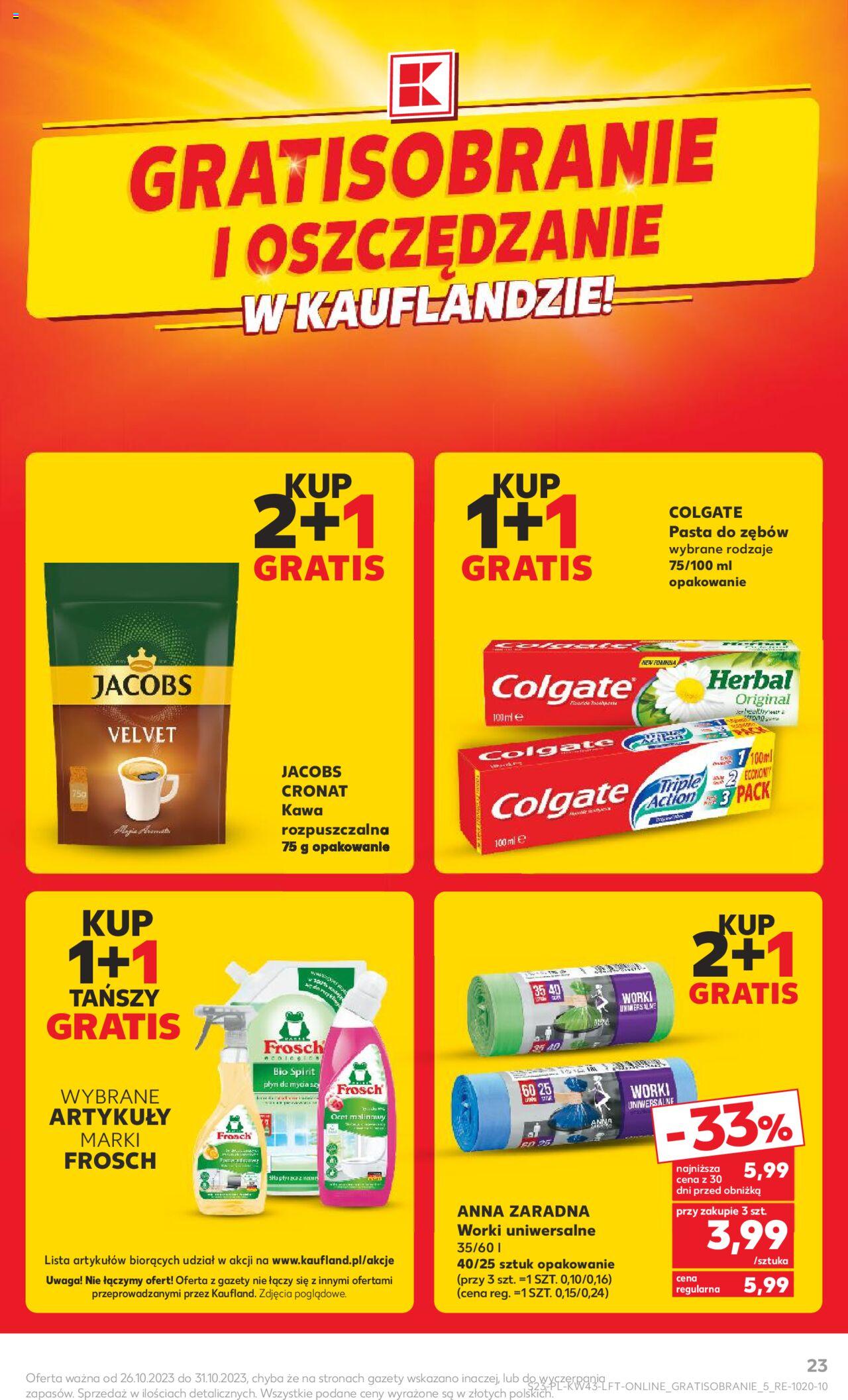 KAUFLAND gazetka ważna od 26.10.2023 do31.10.2023 strona 23