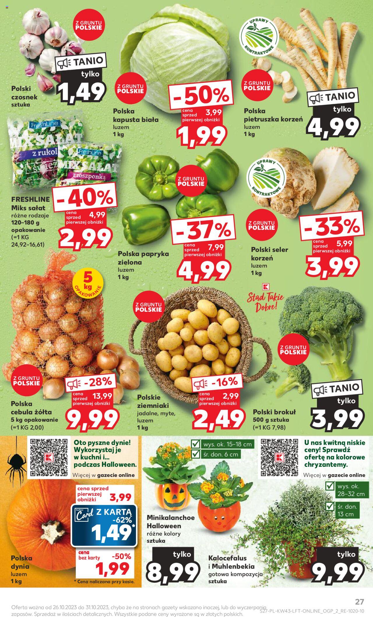KAUFLAND gazetka ważna od 26.10.2023 do31.10.2023 strona 27
