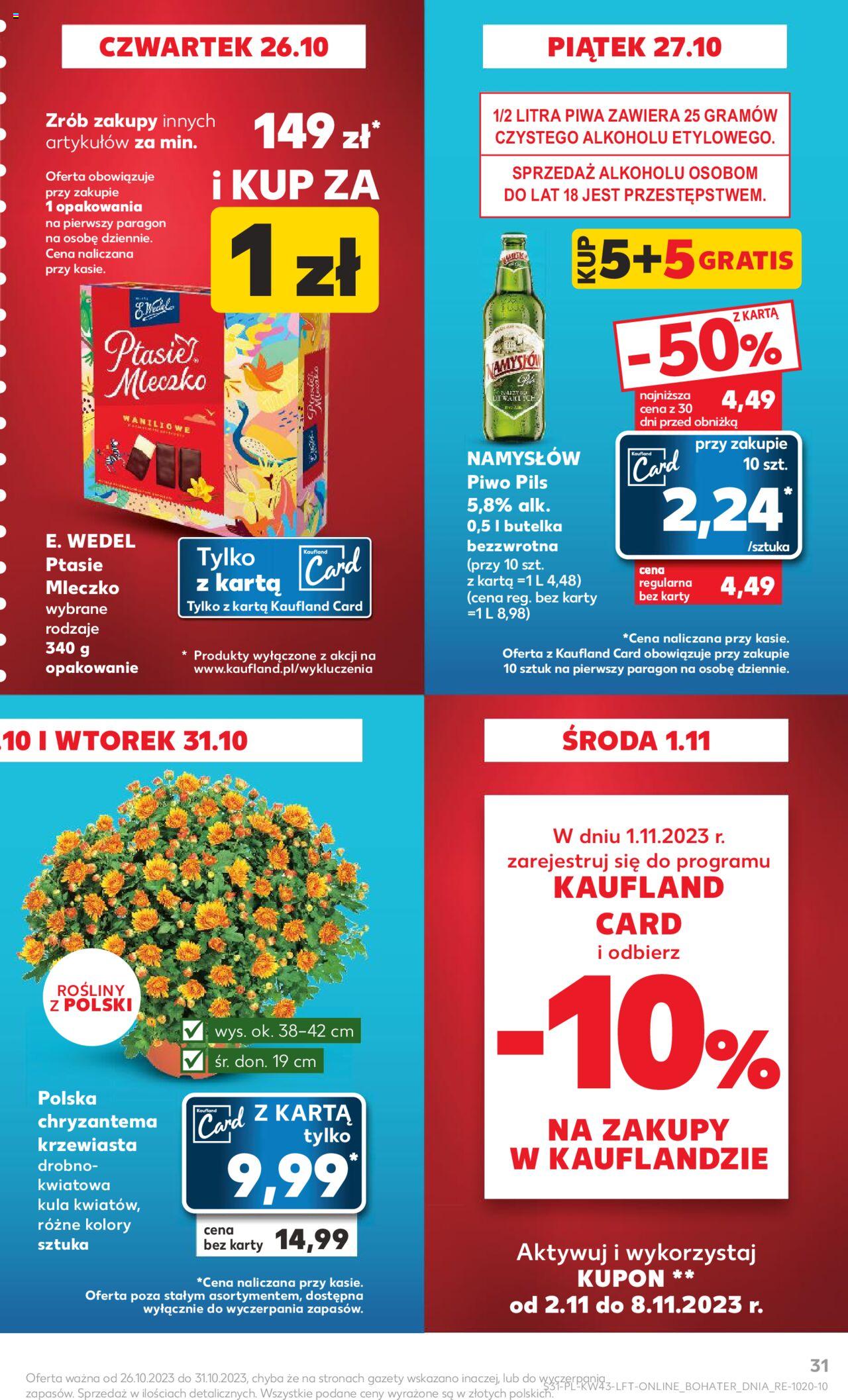KAUFLAND gazetka ważna od 26.10.2023 do31.10.2023 strona 31