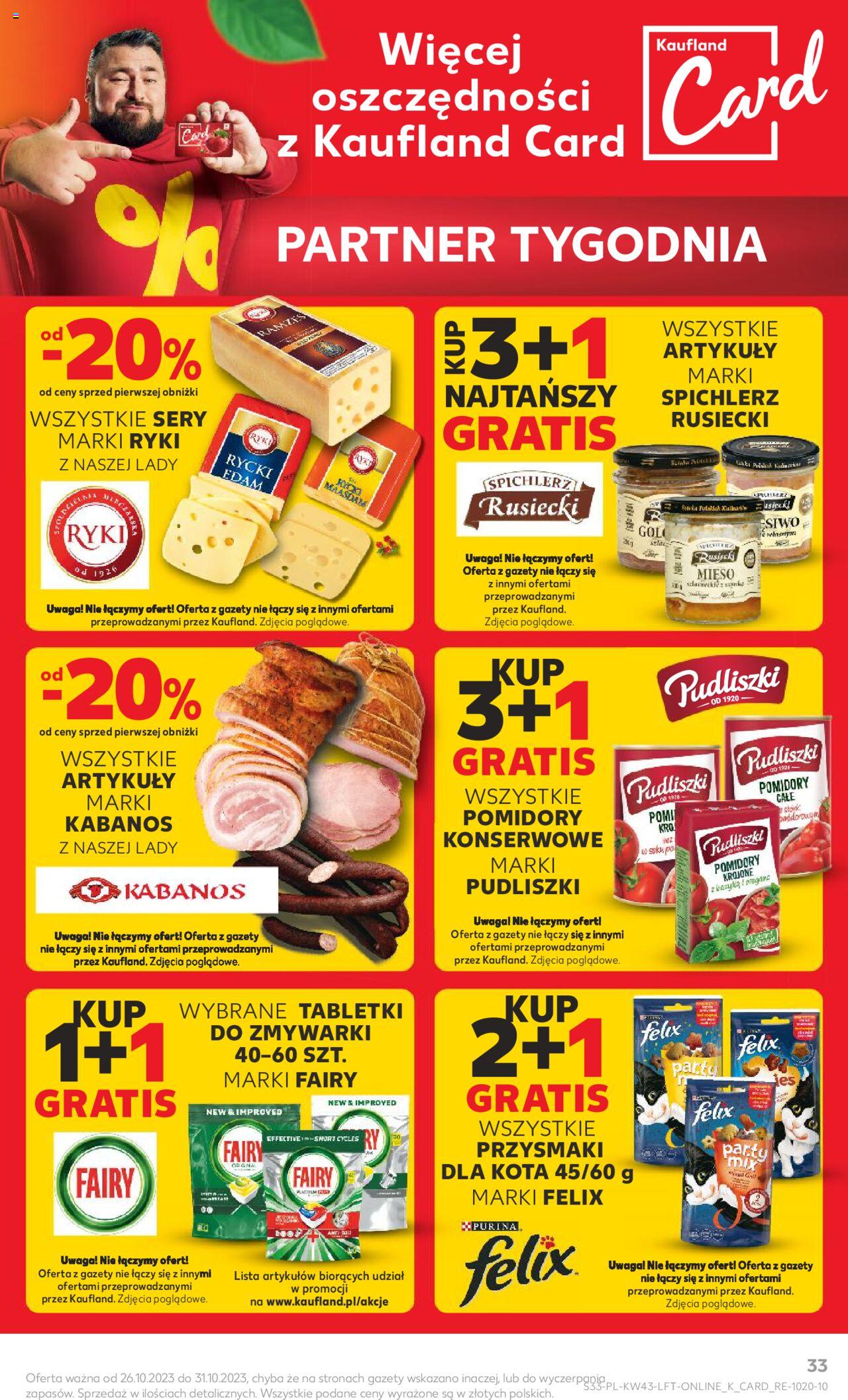 KAUFLAND gazetka ważna od 26.10.2023 do31.10.2023 strona 33