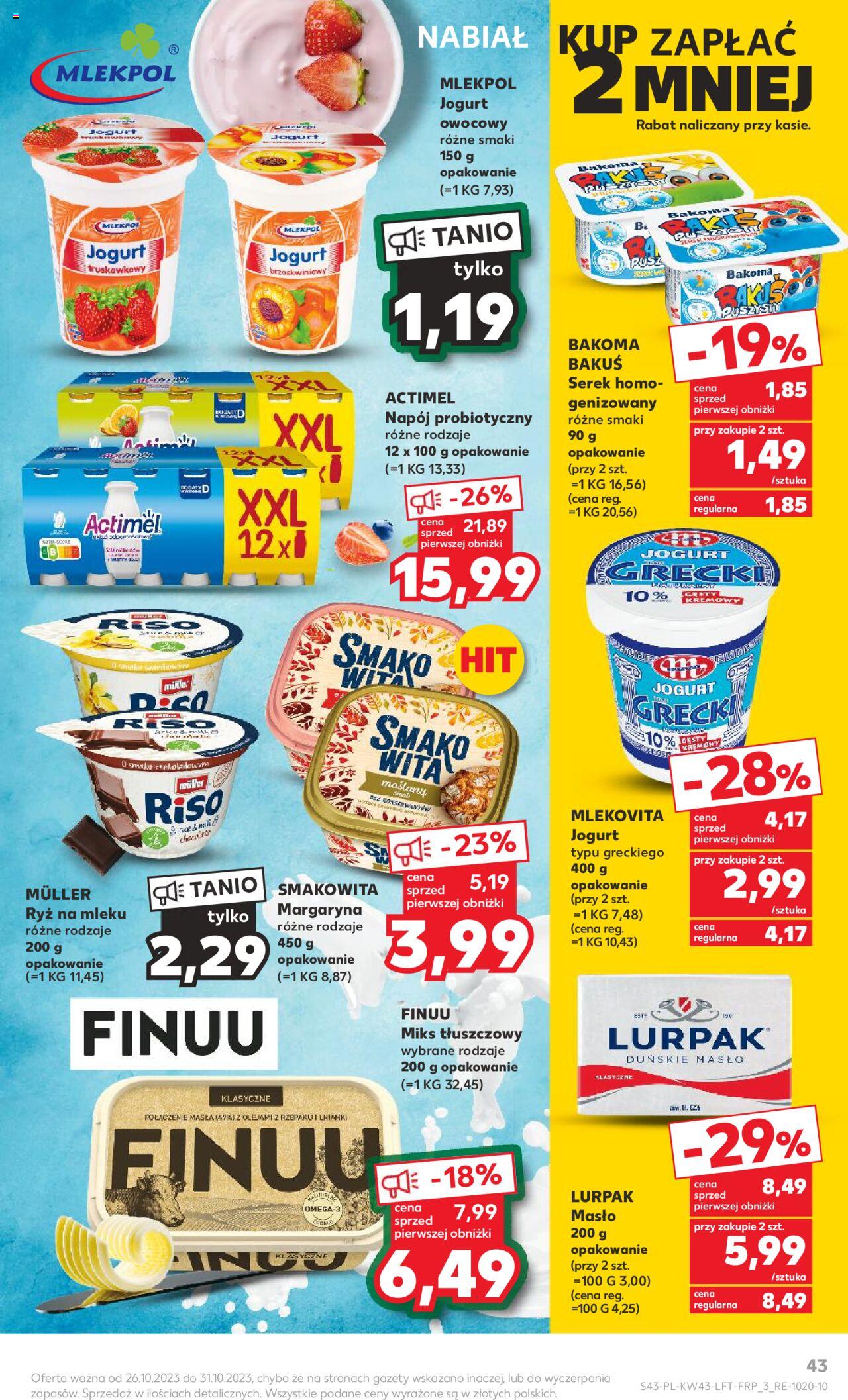 KAUFLAND gazetka ważna od 26.10.2023 do31.10.2023 strona 43