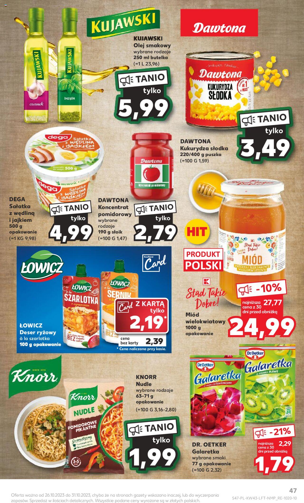 KAUFLAND gazetka ważna od 26.10.2023 do31.10.2023 strona 47