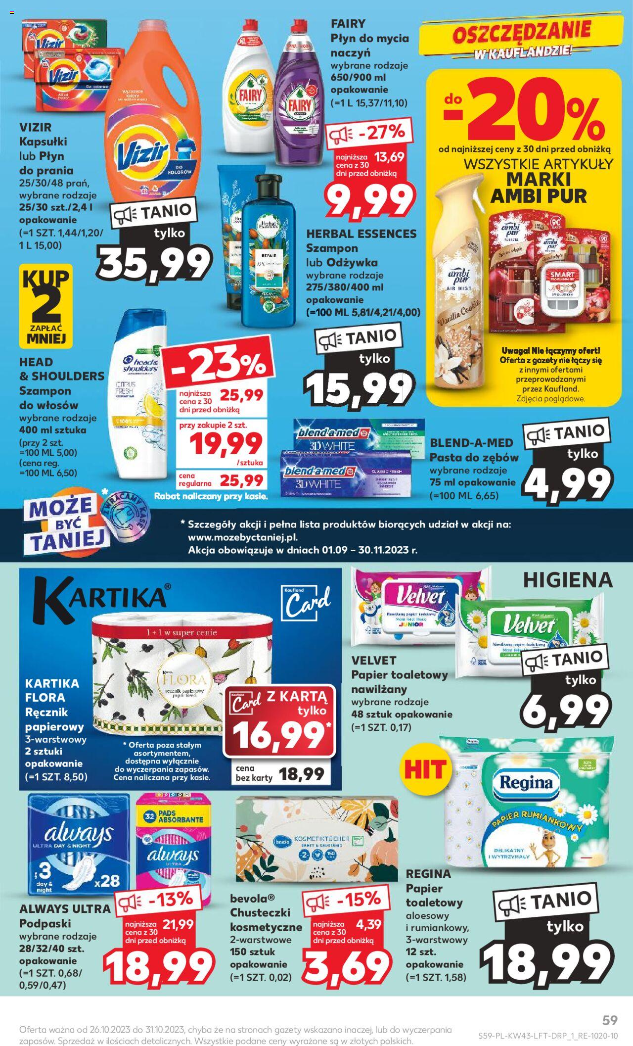 KAUFLAND gazetka ważna od 26.10.2023 do31.10.2023 strona 59
