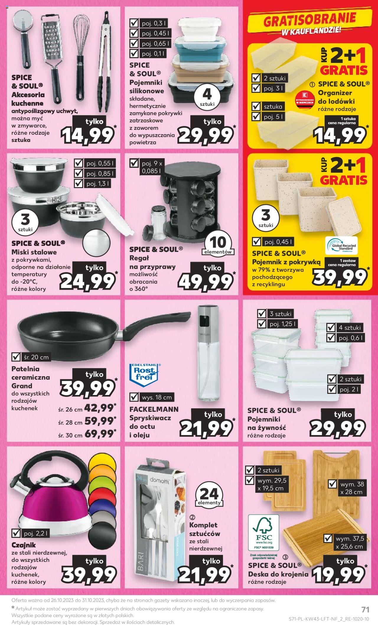 KAUFLAND gazetka ważna od 26.10.2023 do31.10.2023 strona 71