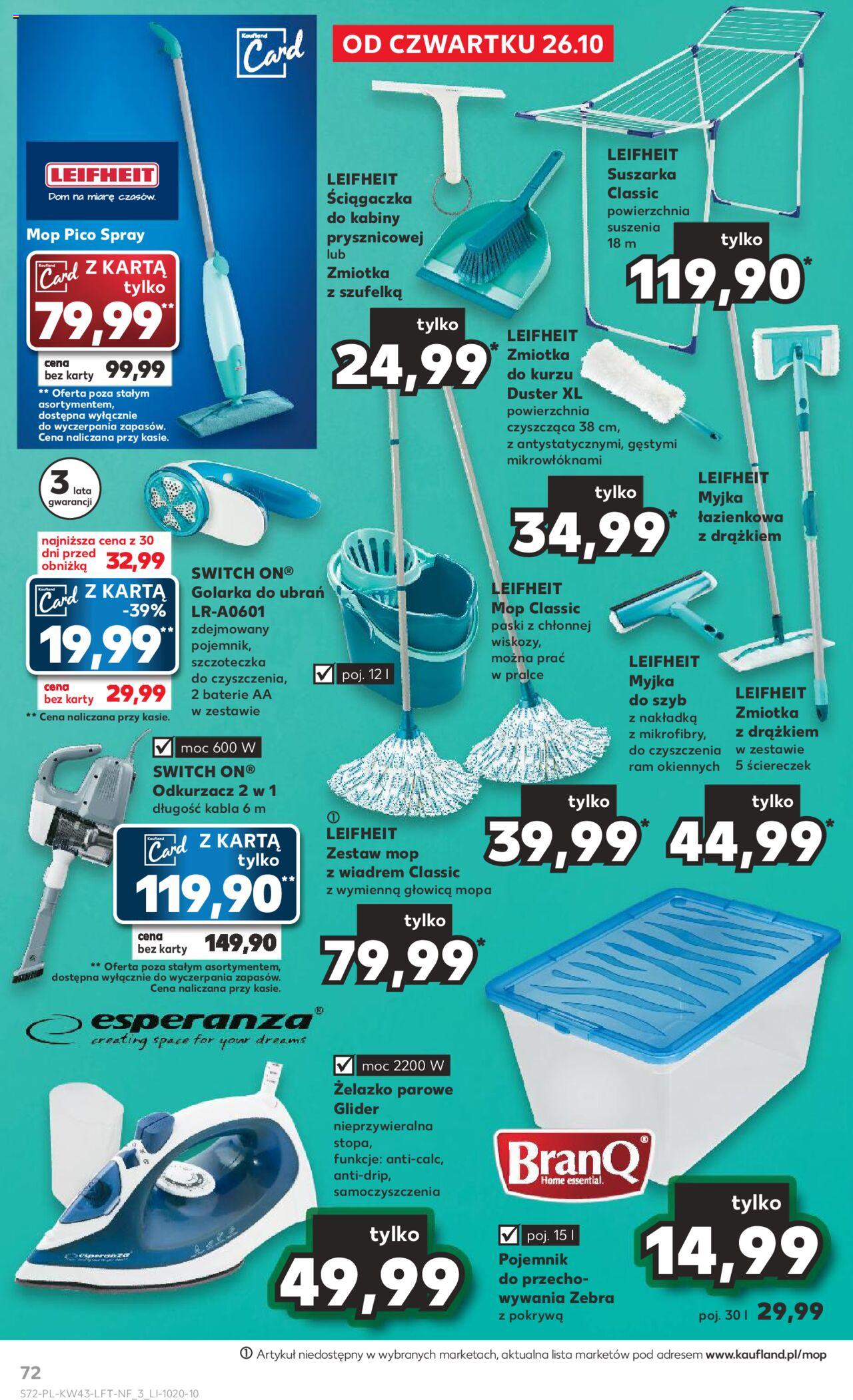 KAUFLAND gazetka ważna od 26.10.2023 do31.10.2023 strona 72