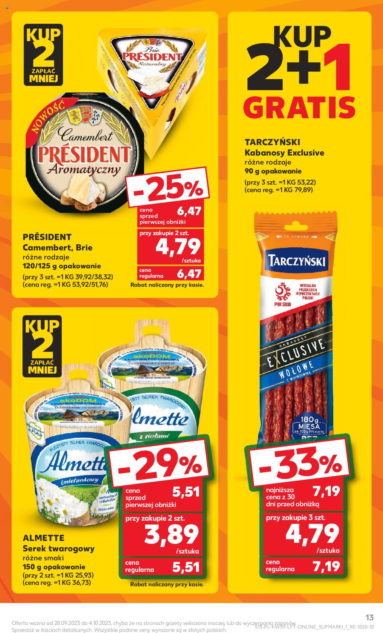 KAUFLAND gazetka ważna od  28.09.2023 do 04.10.2023 strona 13