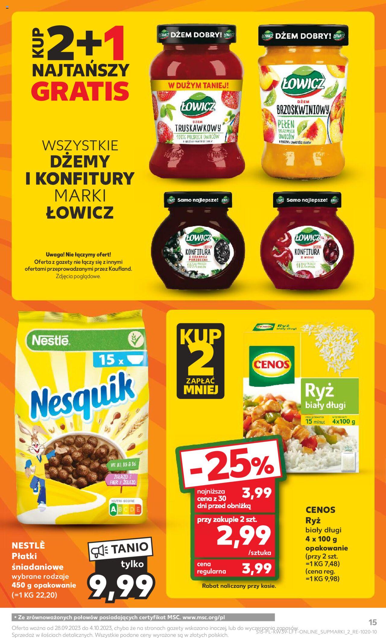 KAUFLAND gazetka ważna od  28.09.2023 do 04.10.2023 strona 15