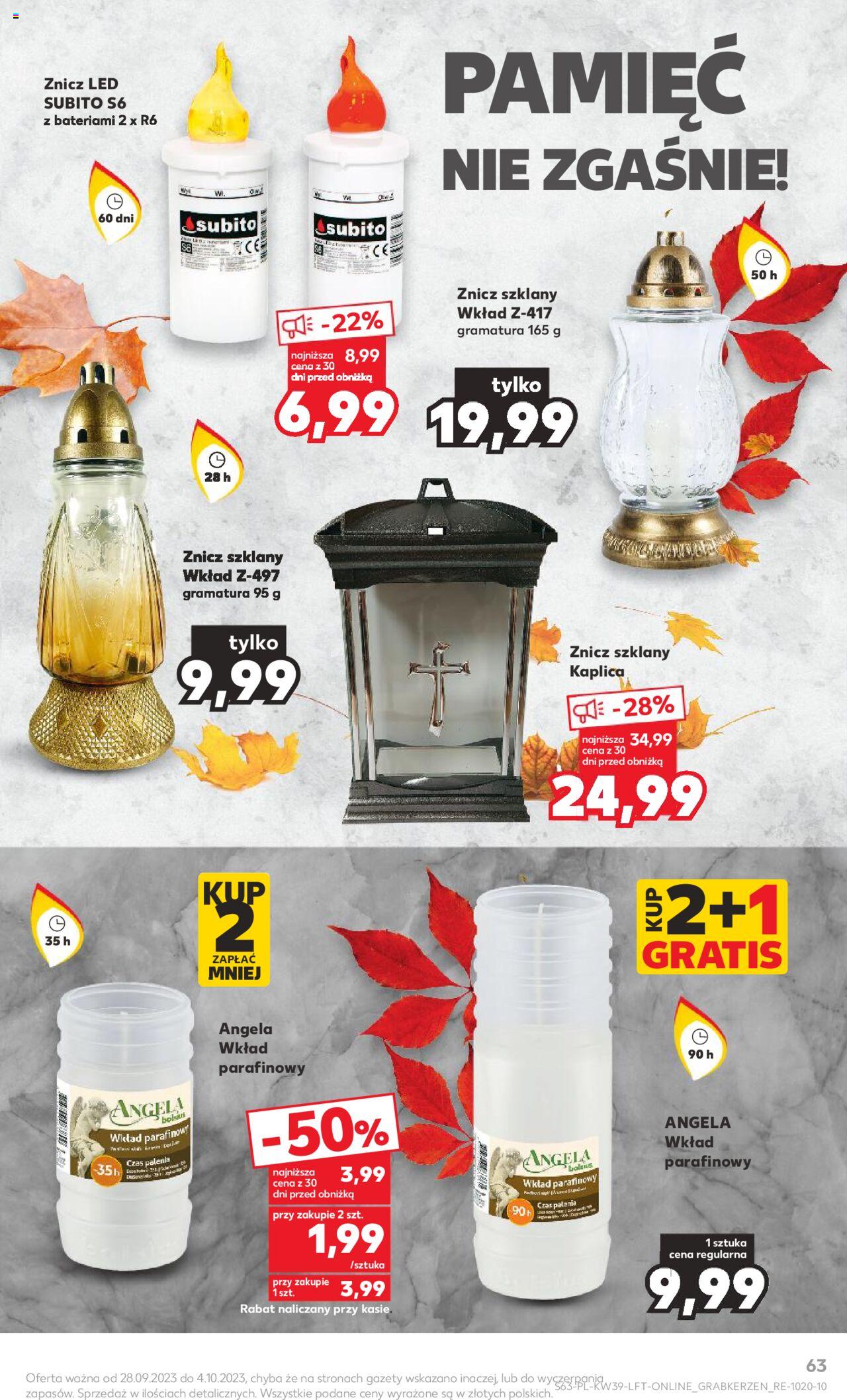KAUFLAND gazetka ważna od  28.09.2023 do 04.10.2023 strona 63