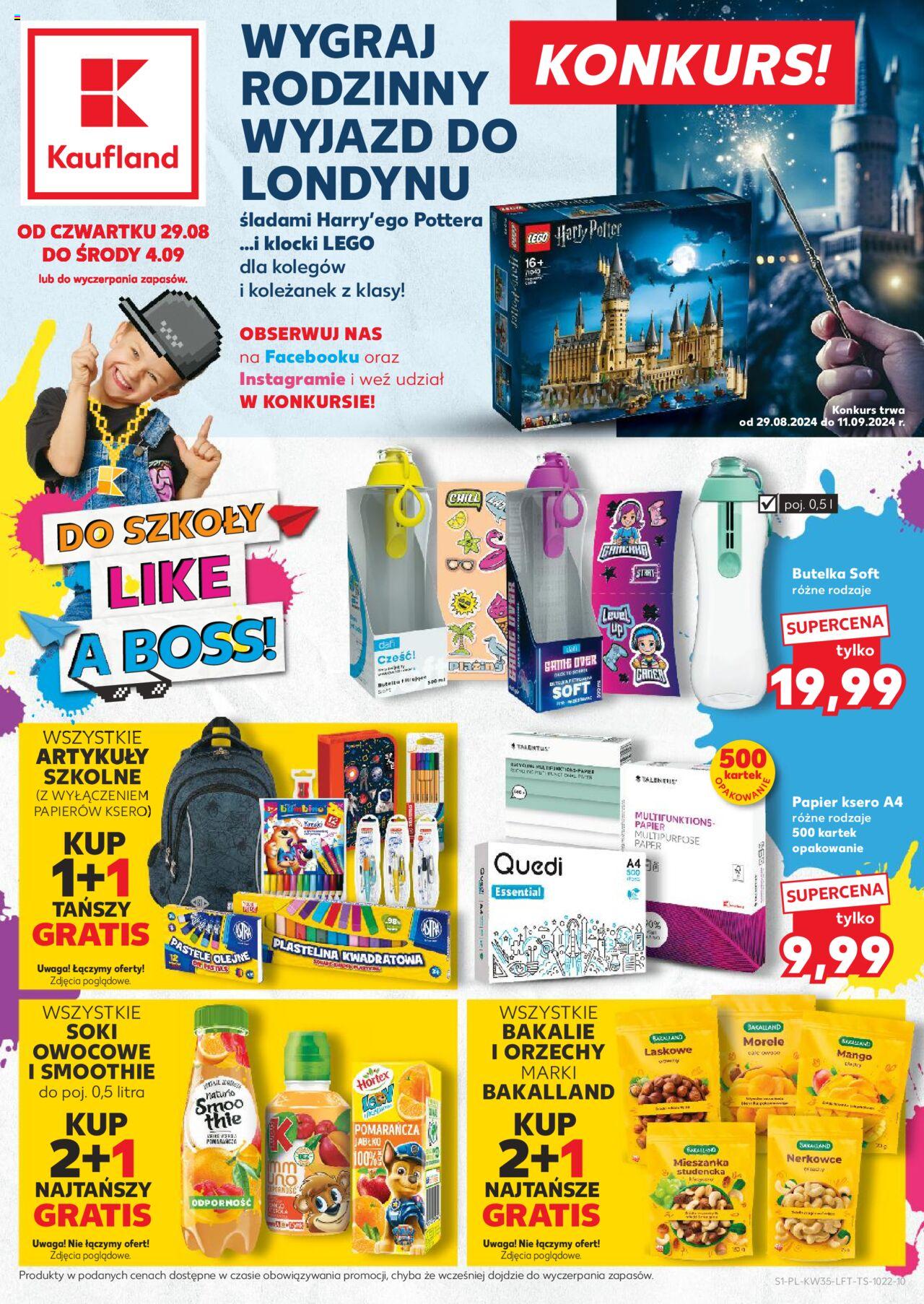 KAUFLAND gazetka ważna od 29.08.2024 do 04.09.2024 strona 1