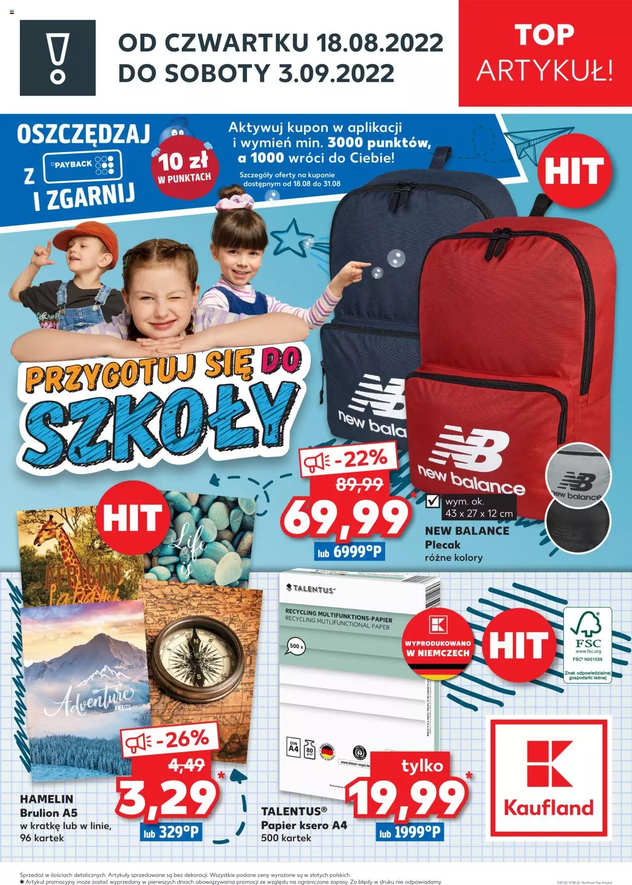  Kaufland Oferta gazetka od 18.08.2022 do 03.09.2022 strona 1