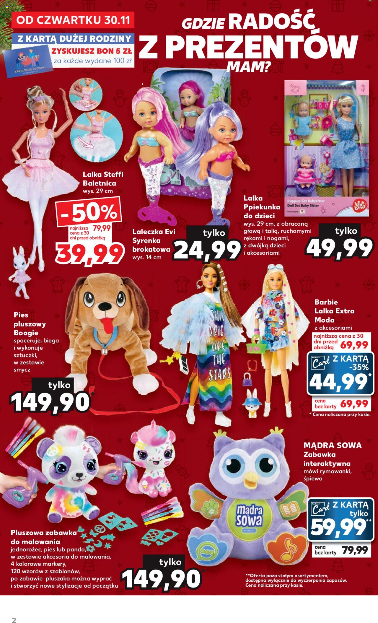 Kaufland Prezenty gazetka ważna od 30.11.2023 do 24.12.2023 strona 2