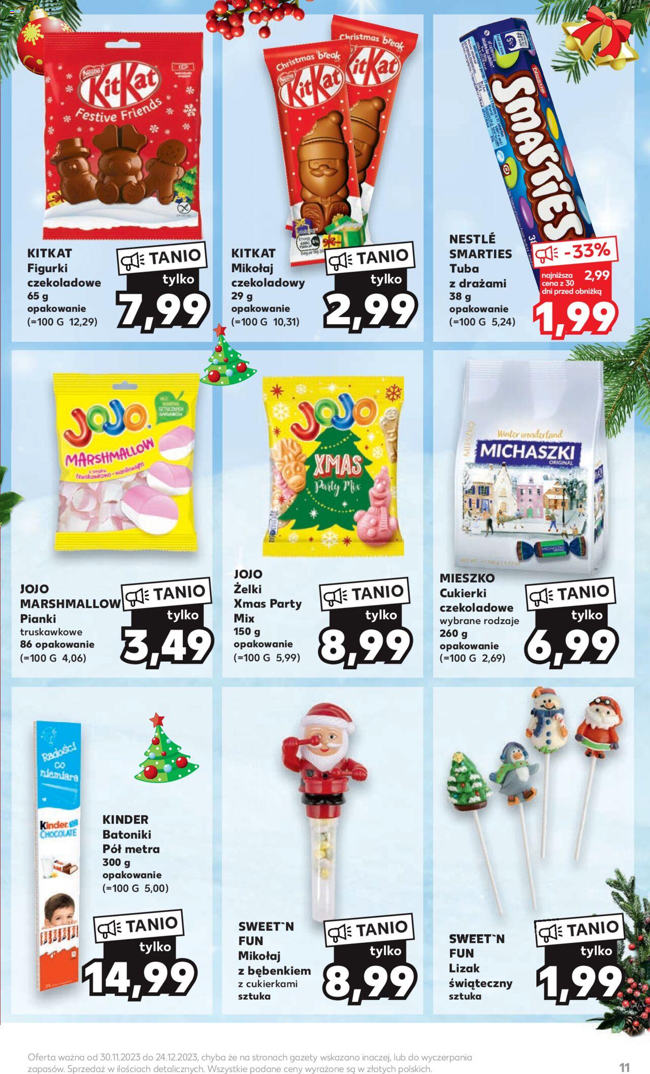 Kaufland Prezenty gazetka ważna od 30.11.2023 do 24.12.2023 strona 11