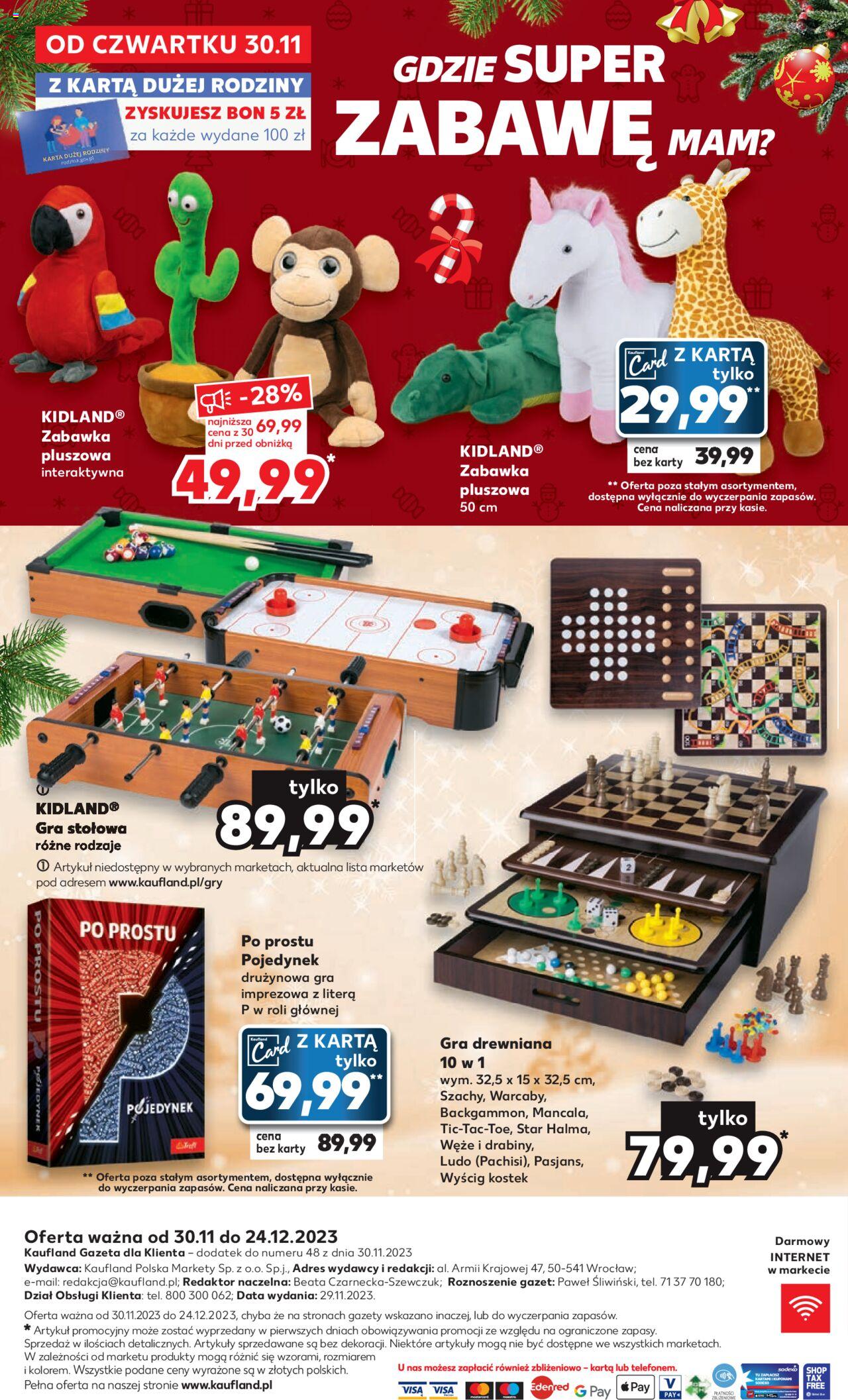 Kaufland Prezenty gazetka ważna od 30.11.2023 do 24.12.2023 strona 12
