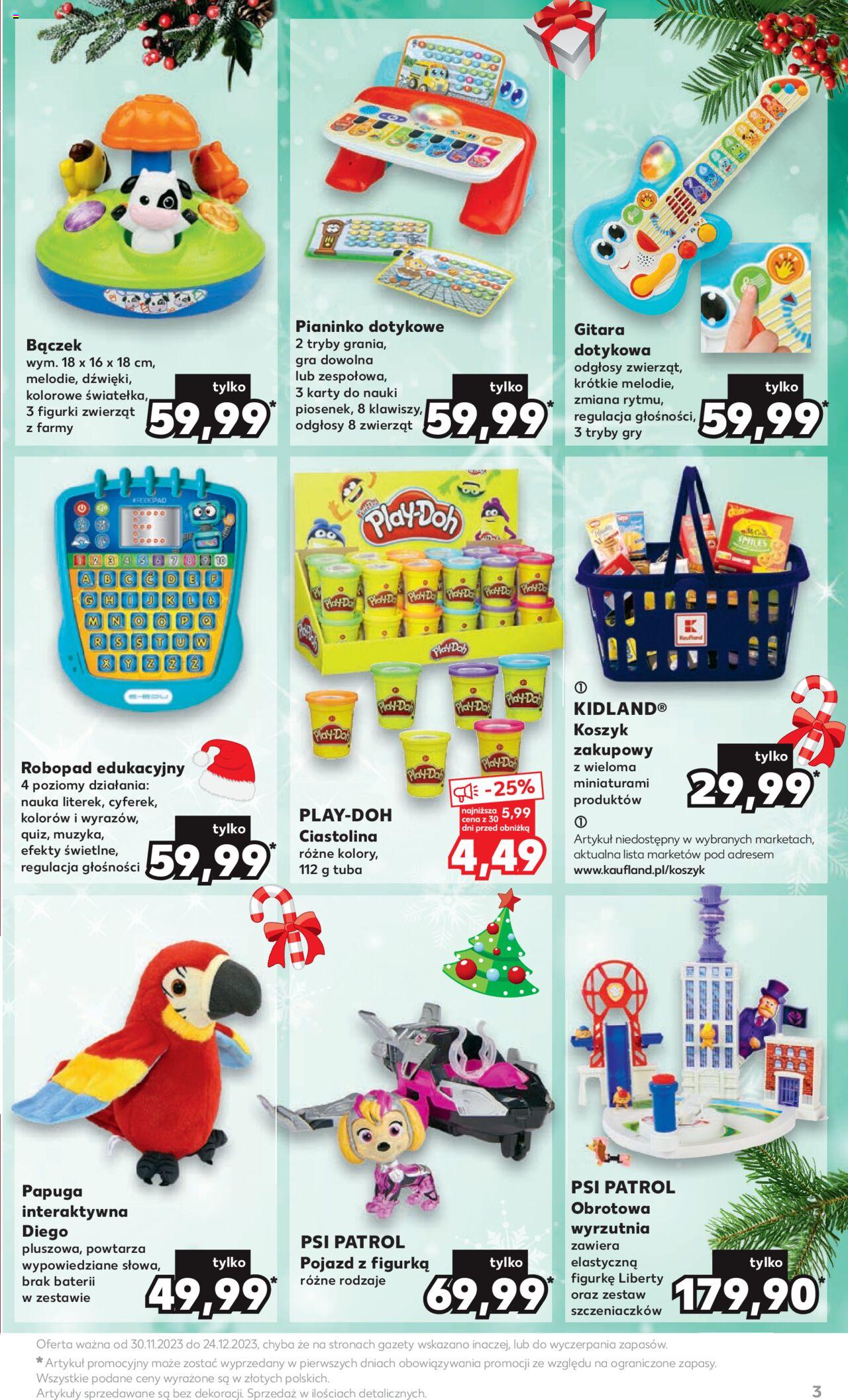Kaufland Prezenty gazetka ważna od 30.11.2023 do 24.12.2023 strona 3