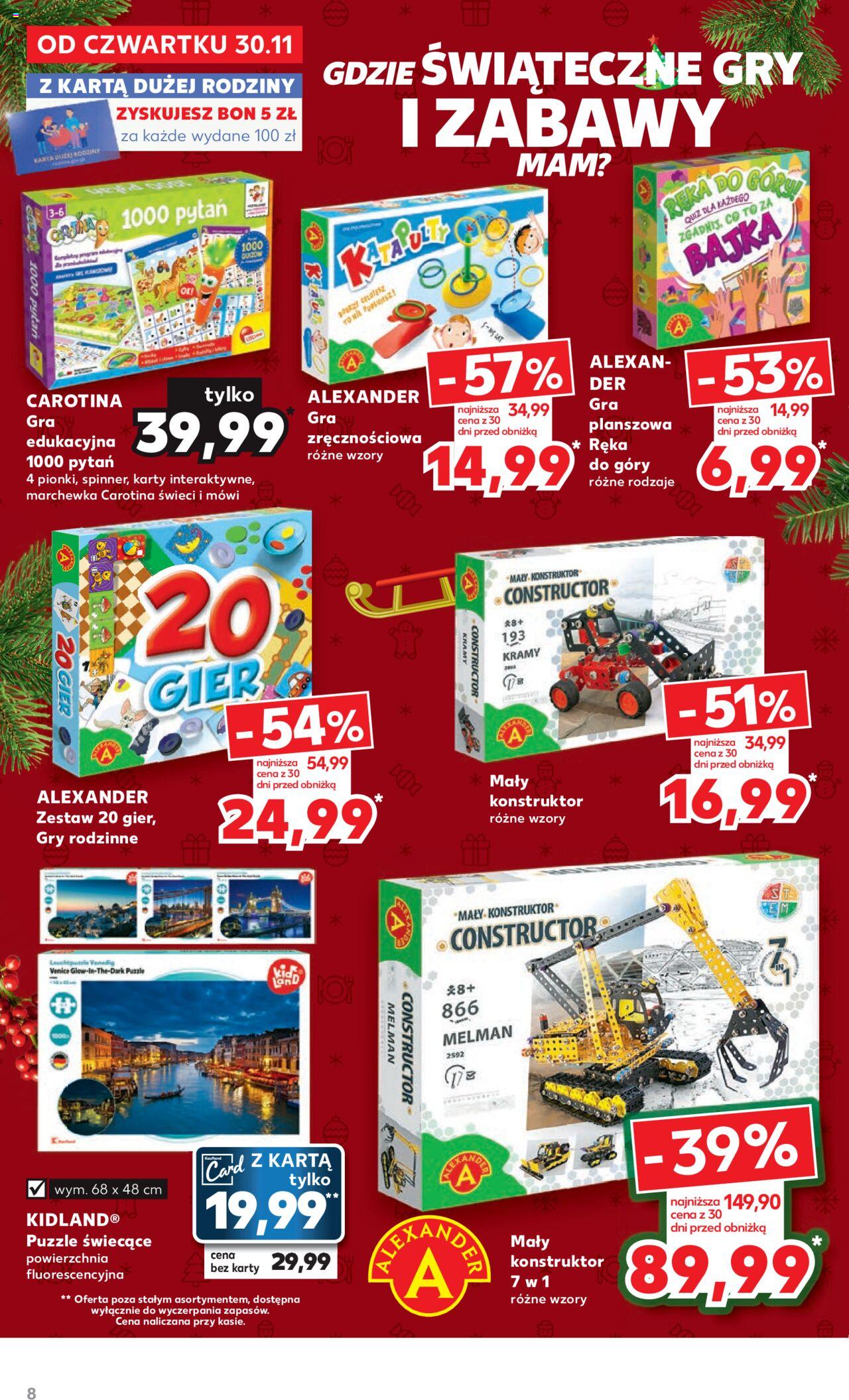 Kaufland Prezenty gazetka ważna od 30.11.2023 do 24.12.2023 strona 8