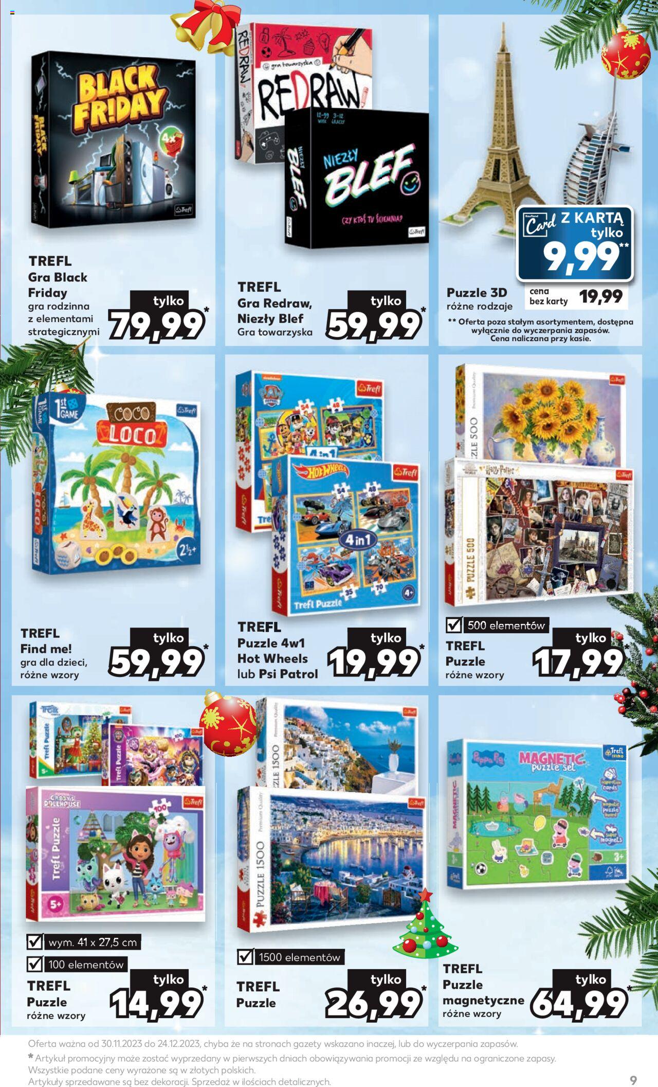 Kaufland Prezenty gazetka ważna od 30.11.2023 do 24.12.2023 strona 9