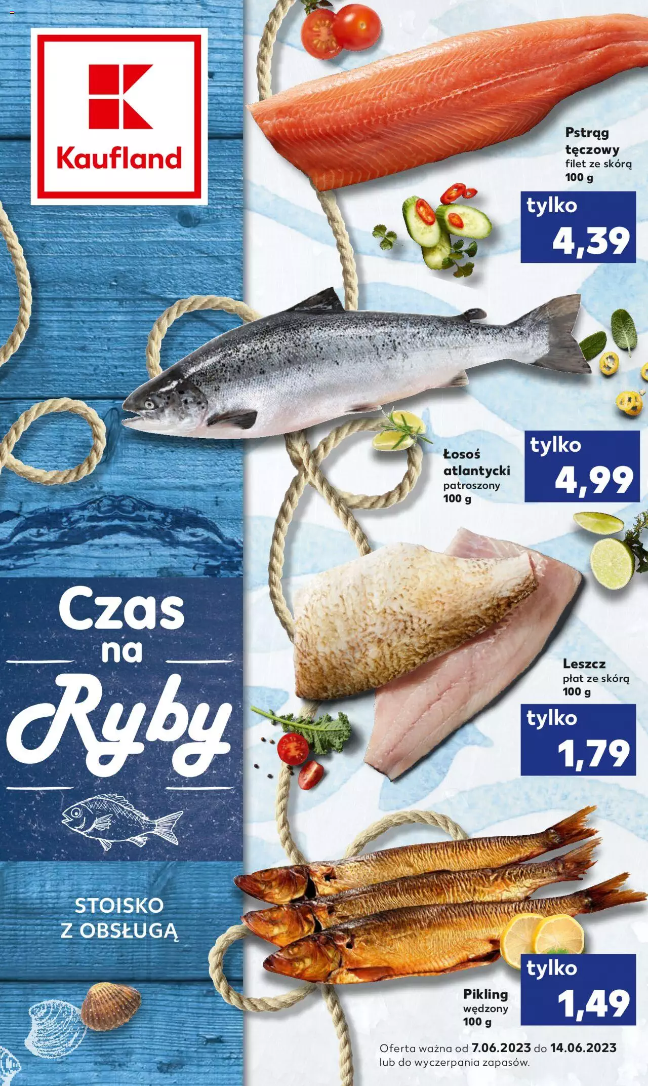 KAUFLAND Ryby gazetka ważna od 07.06.2023 do 14.06.2023 strona 1