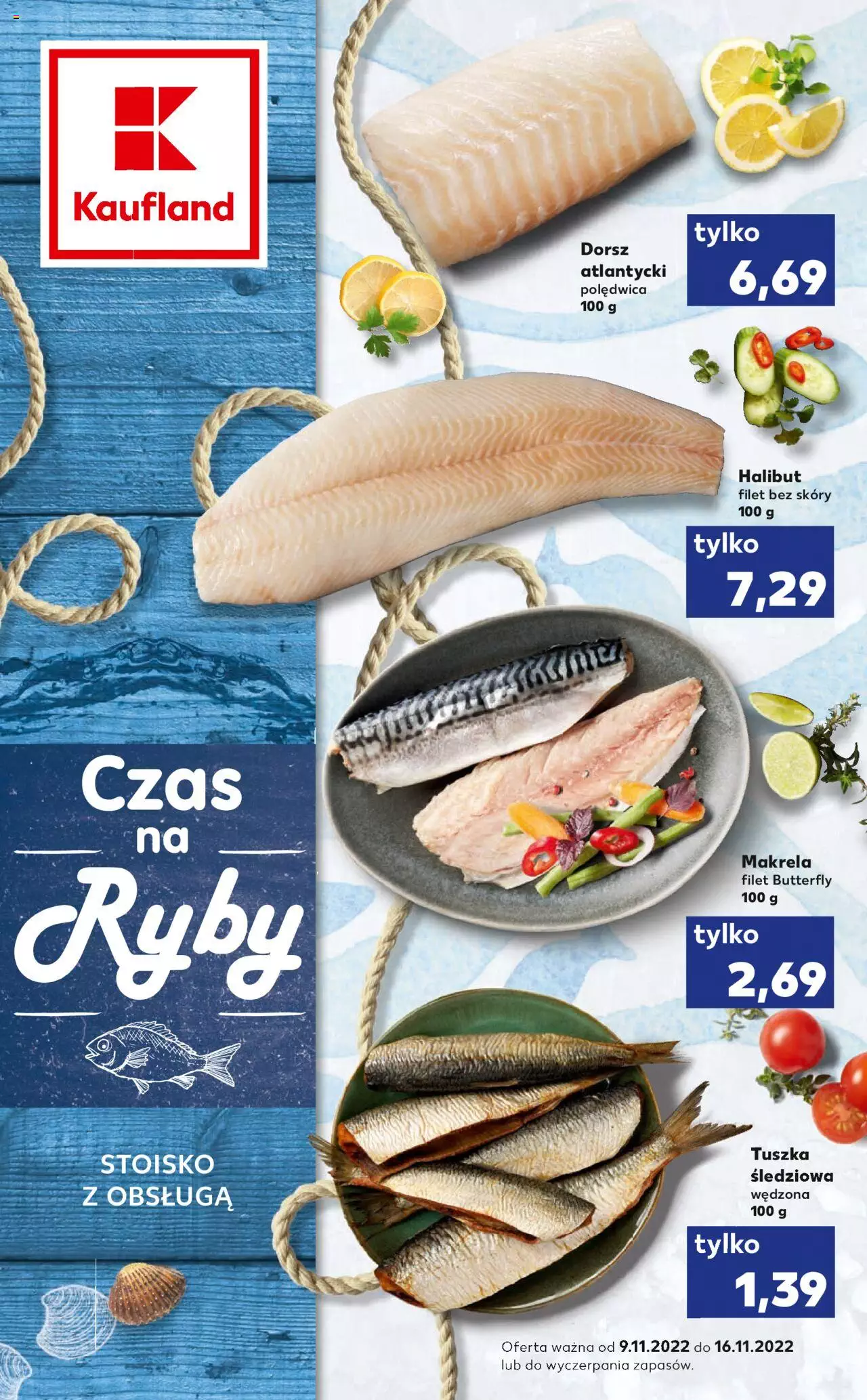 KAUFLAND Ryby gazetka ważna  od 09.11.2022 do 16.11.2022 strona 1