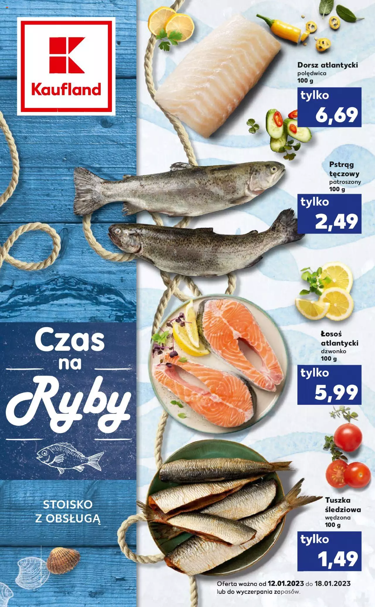 KAUFLAND Ryby gazetka ważna od 12.01.2023 do 18.01.2023 strona 1