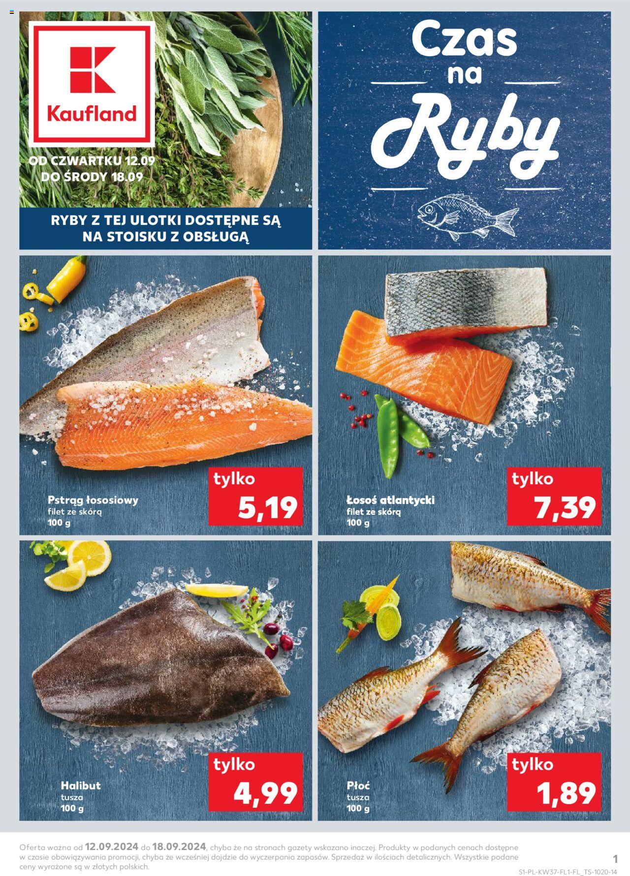 KAUFLAND Ryby gazetka ważna od 12.09.2024 do 18.09.2024 strona 1