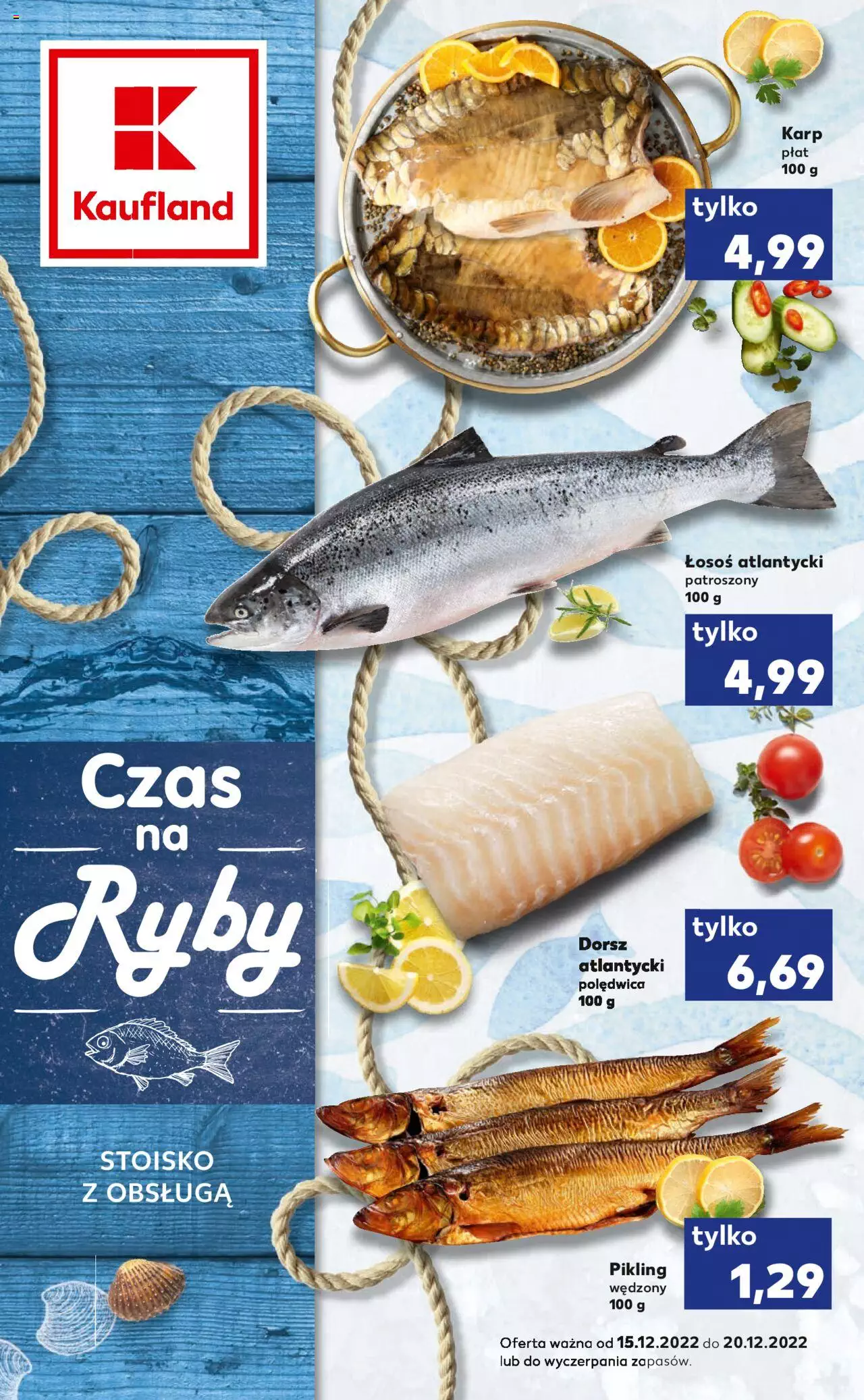 KAUFLAND Ryby gazetka ważna od 15.12.2022 do 20.12.2022 strona 1
