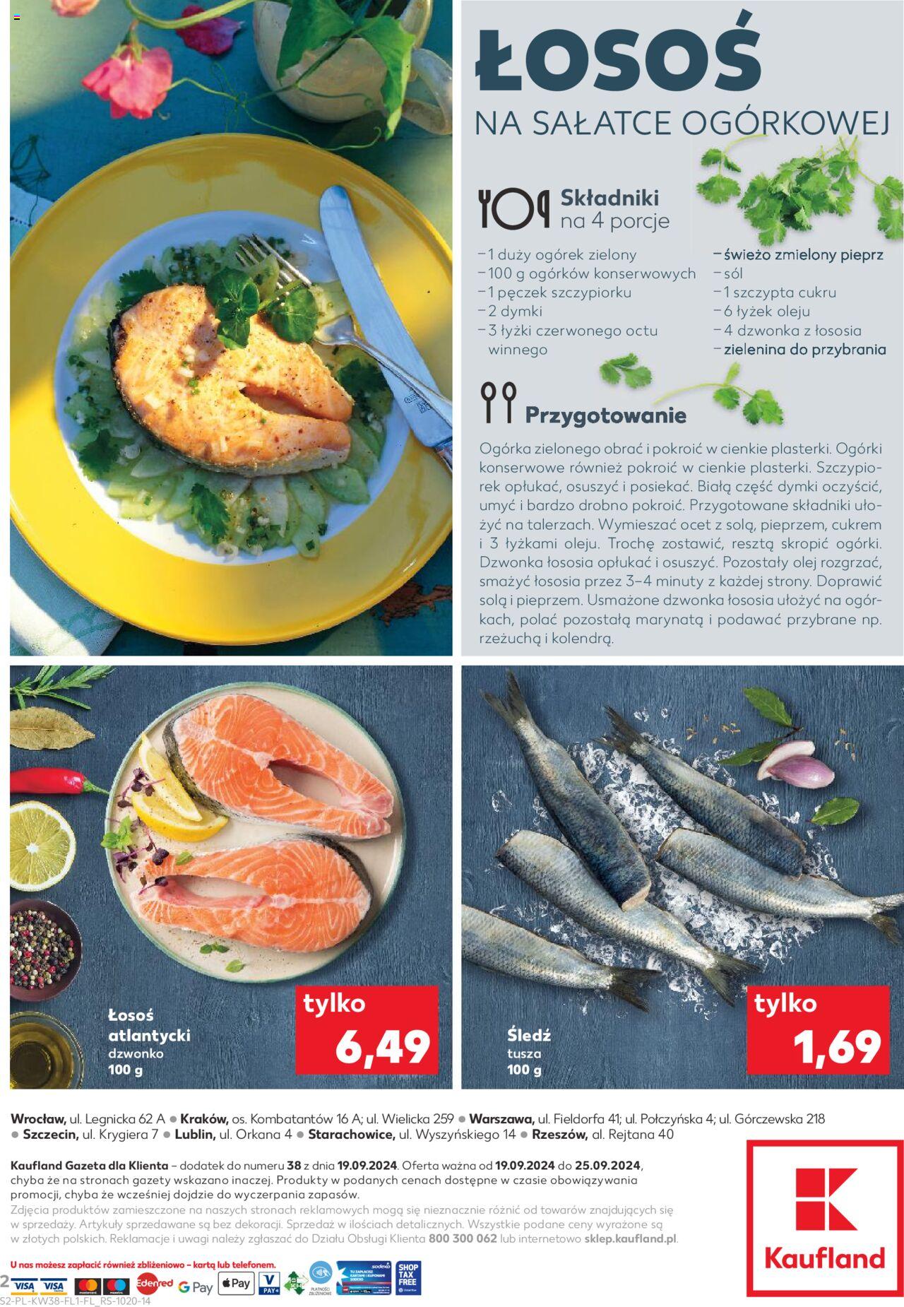 KAUFLAND Ryby gazetka ważna od 19.09.2024 do 25.09.2024 strona 2